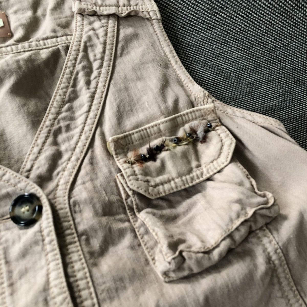 John Galliano GALLIANO Rare Utility Pockets Fishing Vest Size XS / US 0-2 / IT 36-38 - 8 Thumbnail
