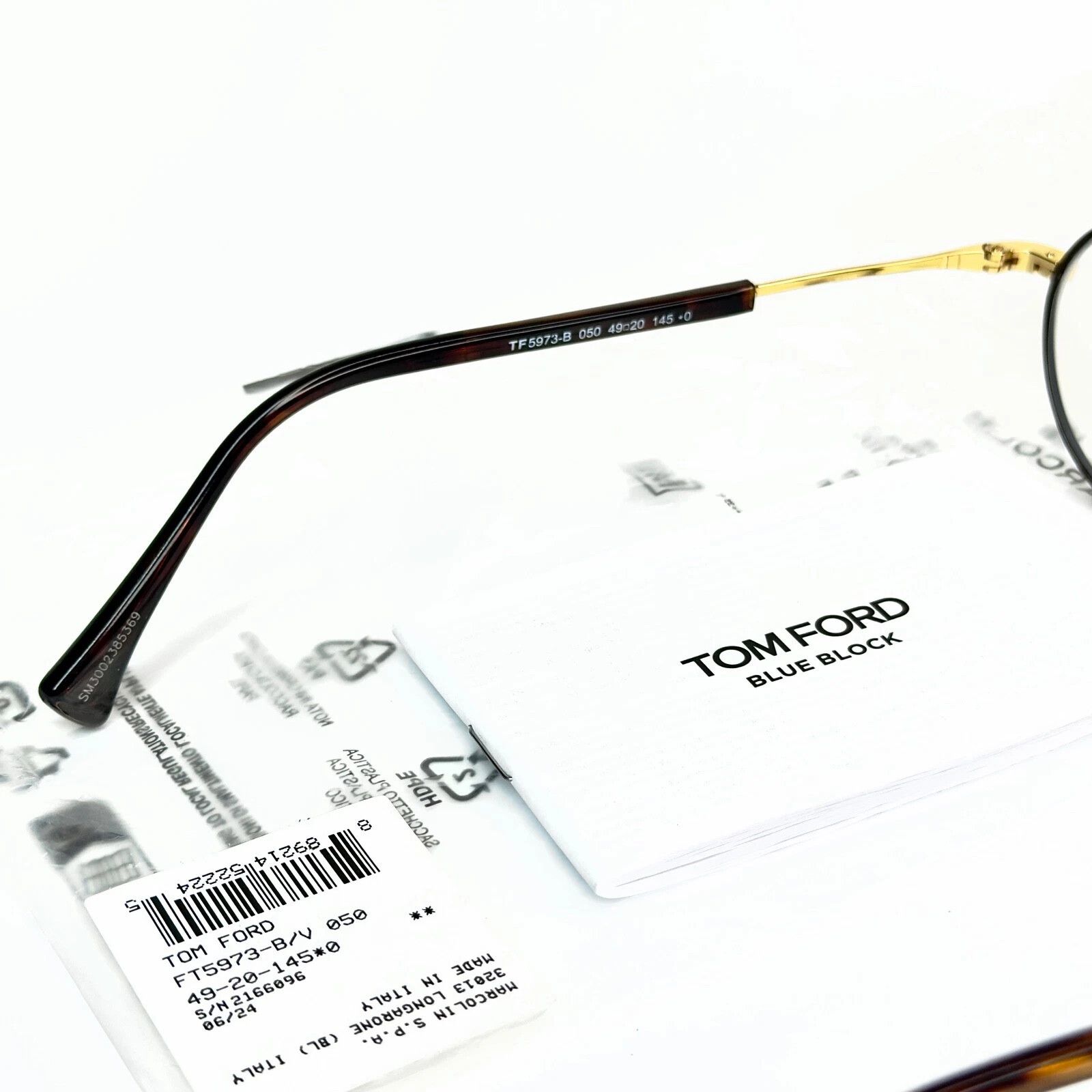 Tom Ford TOM FORD TF5973B 050 Brown Optical Eyeglass 5973 FT5973 Size ONE SIZE - 9 Thumbnail
