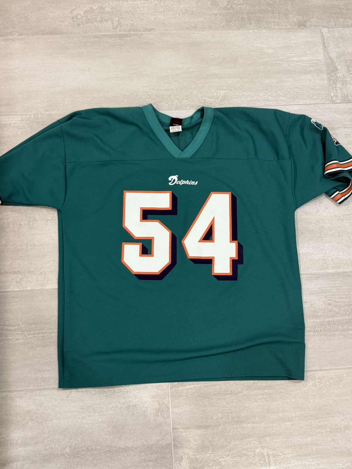 Logo Athletic Miami Dolphins Vintage Logo Athletic Jersey Zach Thomas Size US XL / EU 56 / 4 - 1 Thumbnail