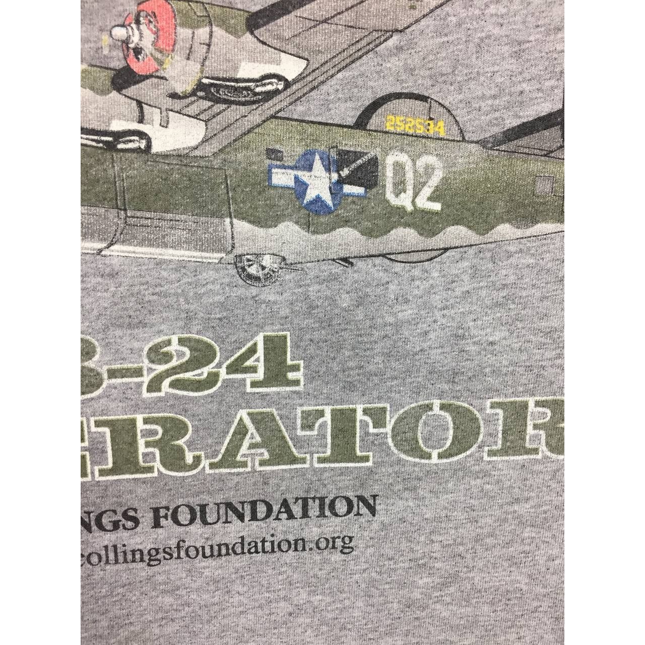 Gildan Witchcraft B-24J Liberator Heavy Bomber Aircraft Graphic Tee Size US L / EU 52-54 / 3 - 5 Thumbnail
