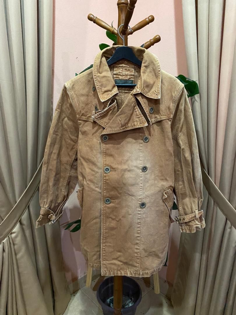Other VINTAGE AGOSTO DUCK CANVAS DOUBLE BREASTED COAT Size US S / EU 44-46 / 1 - 3 Thumbnail