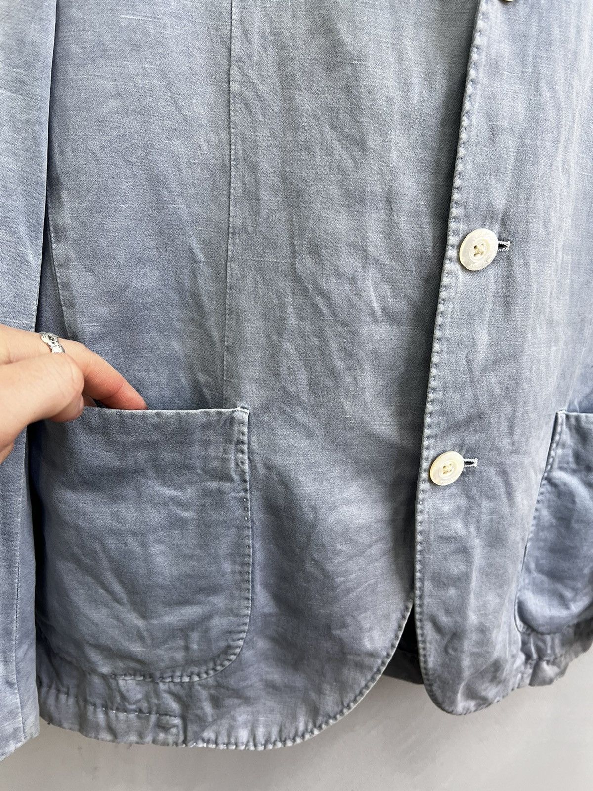 Boglioli WASHED BLUE Boglioli Blazer Suit Lino/cotton Slim Siz 46 S Size US S / EU 44-46 / 1 - 7 Thumbnail