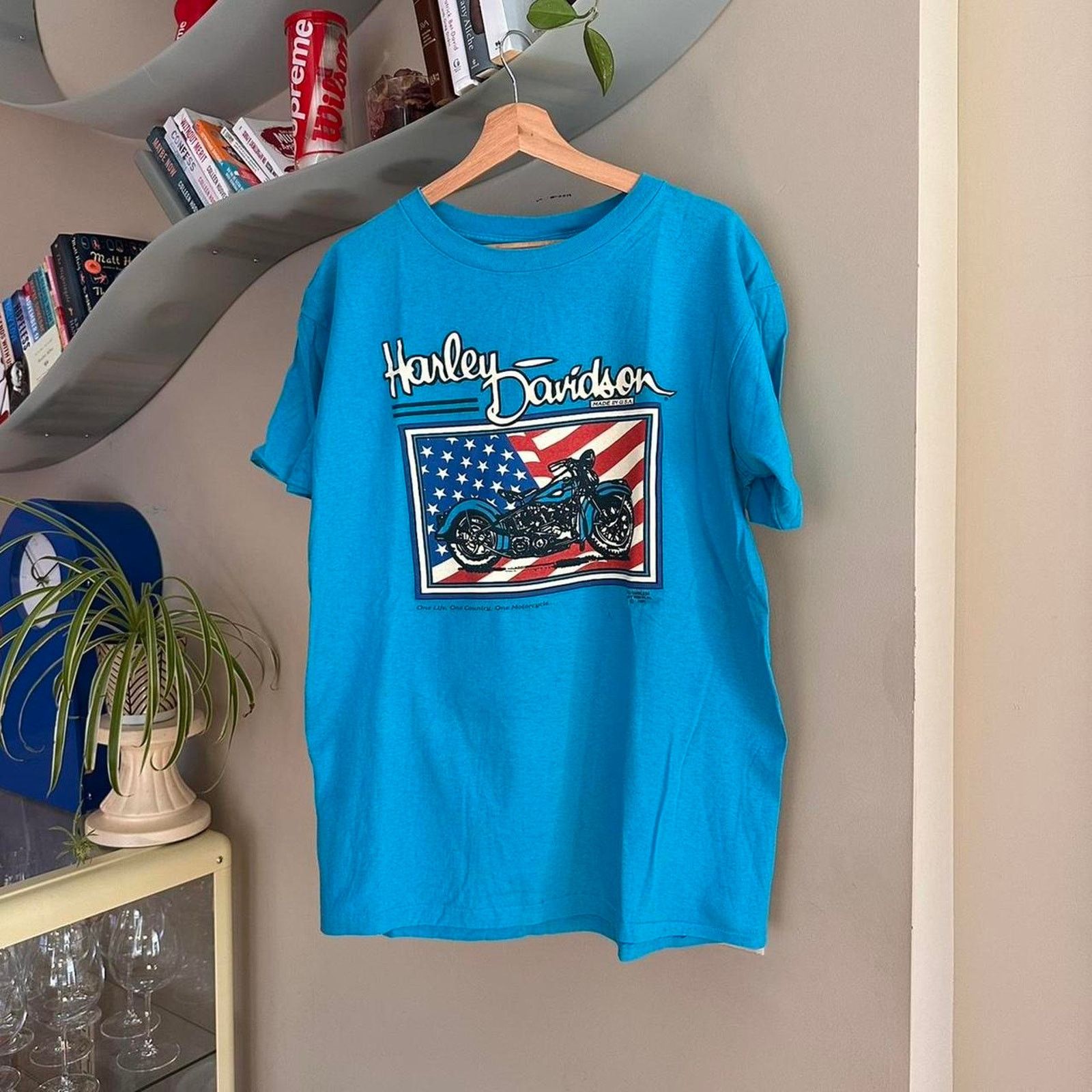 Harley Davidson × Vintage Vintage 1991 Harley Davidson 3D Emblem Shirt Size US L / EU 52-54 / 3 - 1 Thumbnail