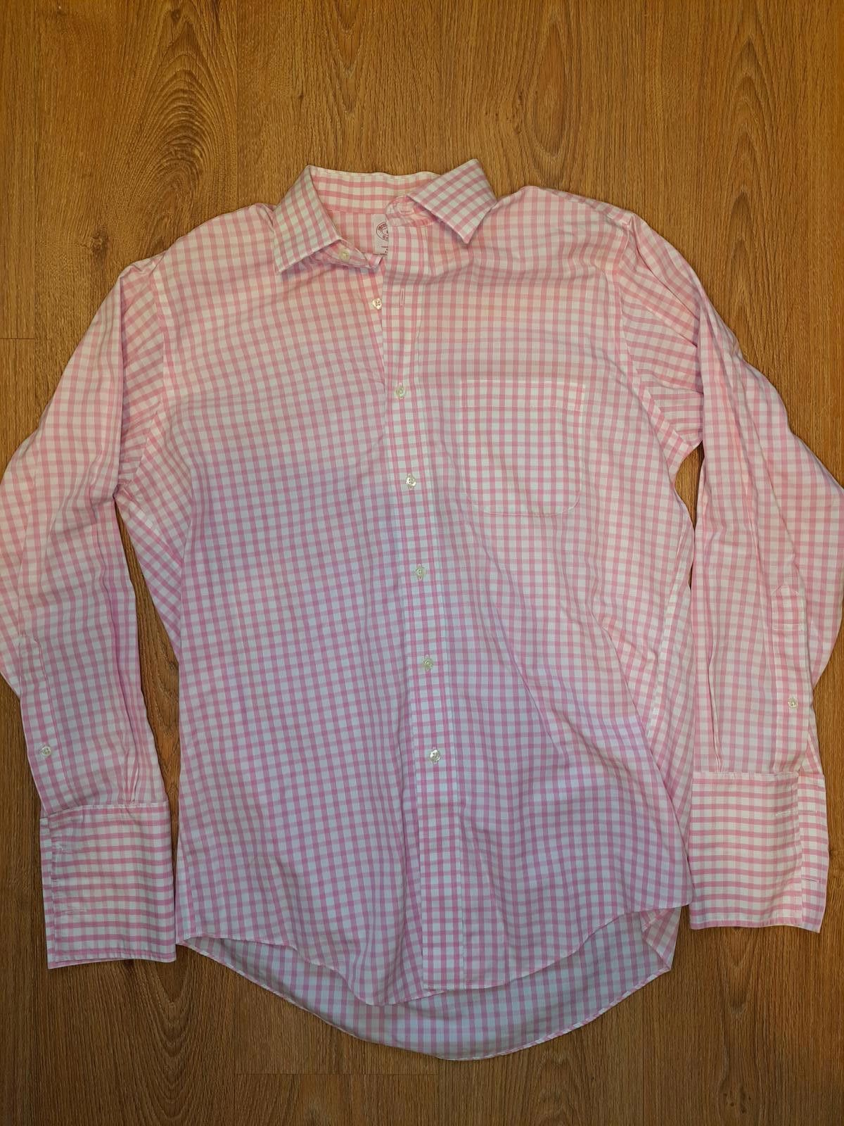 Brooks Brothers VINTAGE Brooks Brothers Dress Shirt Mens Large 15-33 Pink Size 42R - 1 Thumbnail