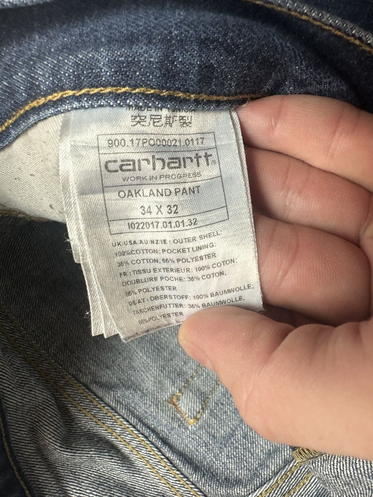 Carhartt Wip × Vintage Vintage Carhartt Wip Demin jeans logo size 34/32 Size US 34 / EU 50 - 10 Thumbnail