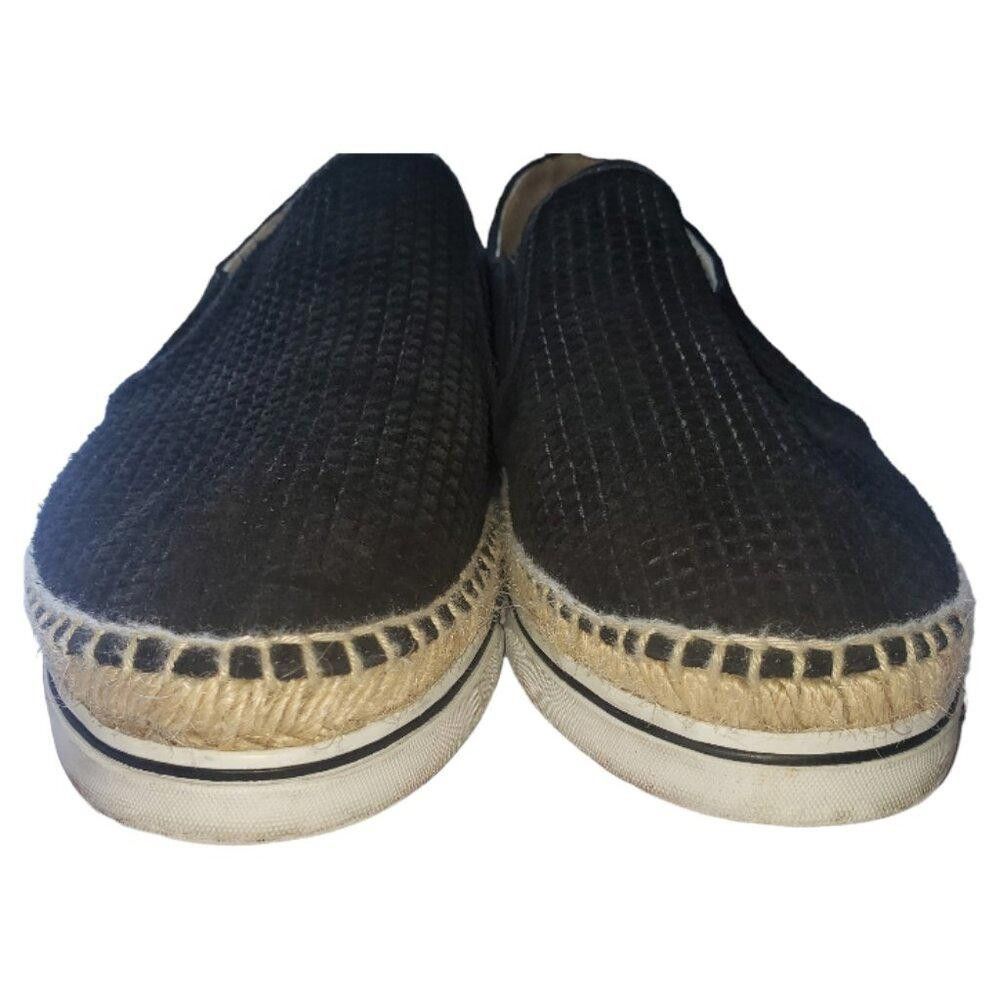 Jimmy Choo SH110 Jimmy Choo Black Cubed Suede Dawn Slip On Espadrille Size US 9.5 / IT 39.5 - 2 Thumbnail