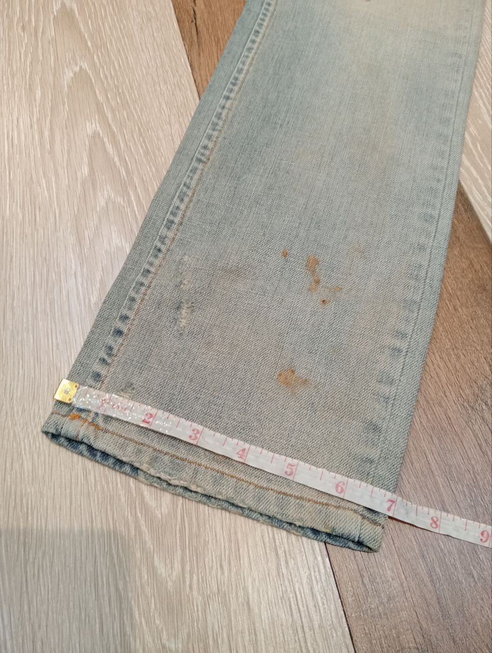 John Galliano GALLIANO ITALY BLUE DENIM SLIM DISTRESSED PANTS Size US 32 / EU 48 - 21 Thumbnail