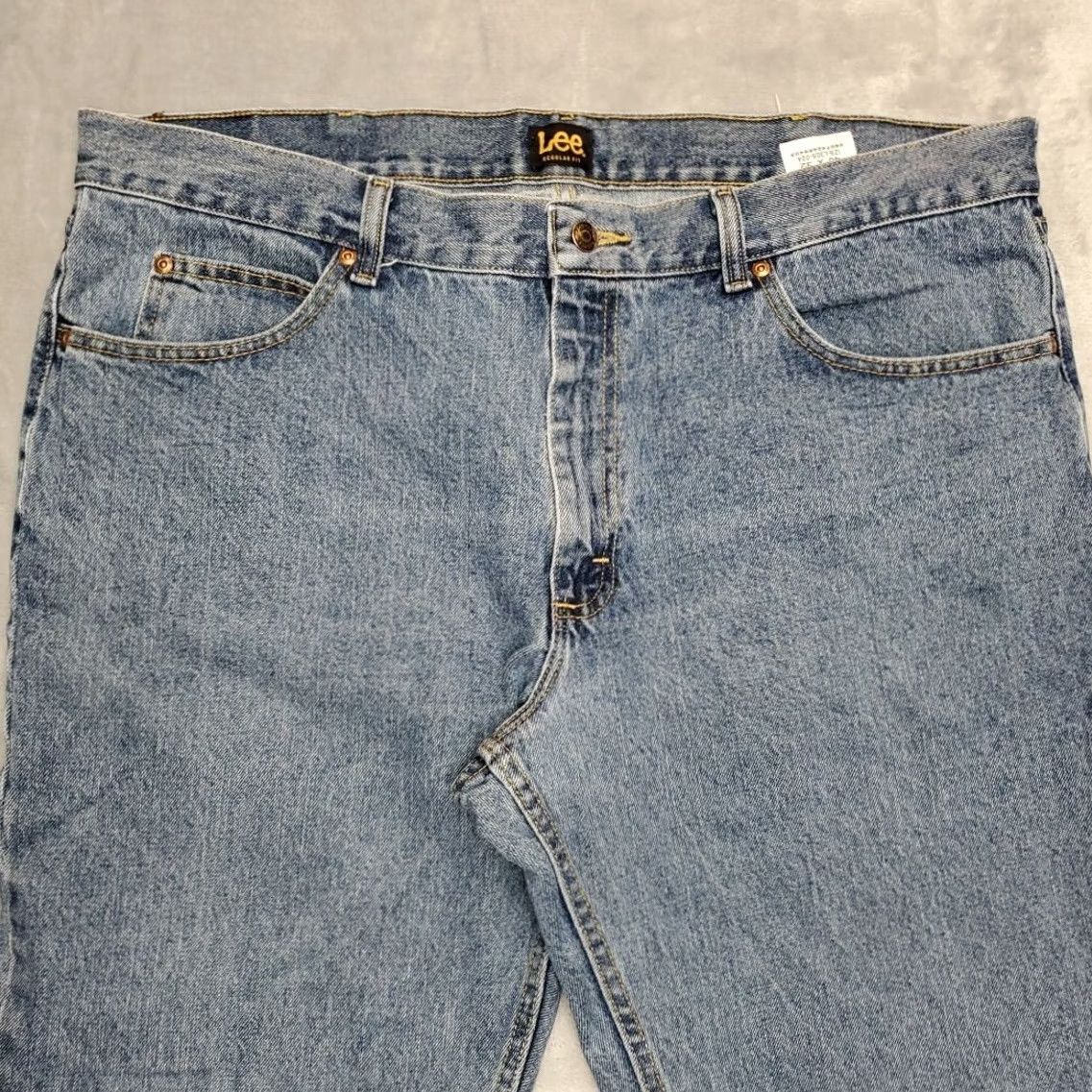 Lee Lee Jeans Mens 40x32 Blue Denim Regular Fit 100% Cotton Everyday Comfort Pants Size US 40 / EU 56 - 3 Thumbnail