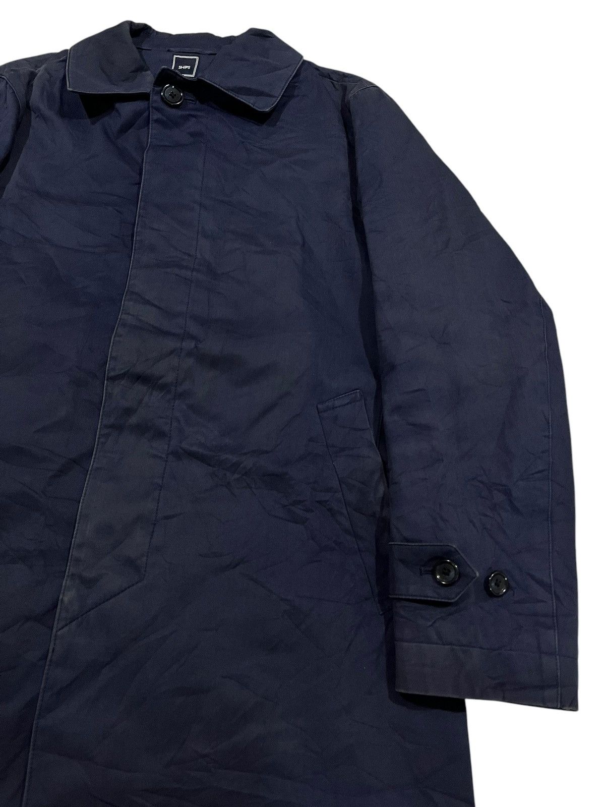 If Six Was Nine × Japanese Brand × Le Grande Bleu (L.G.B.) SHIP BUTTON UP LONG COAT/JACKET PUFFER LINING Size US M / EU 48-50 / 2 - 3 Thumbnail