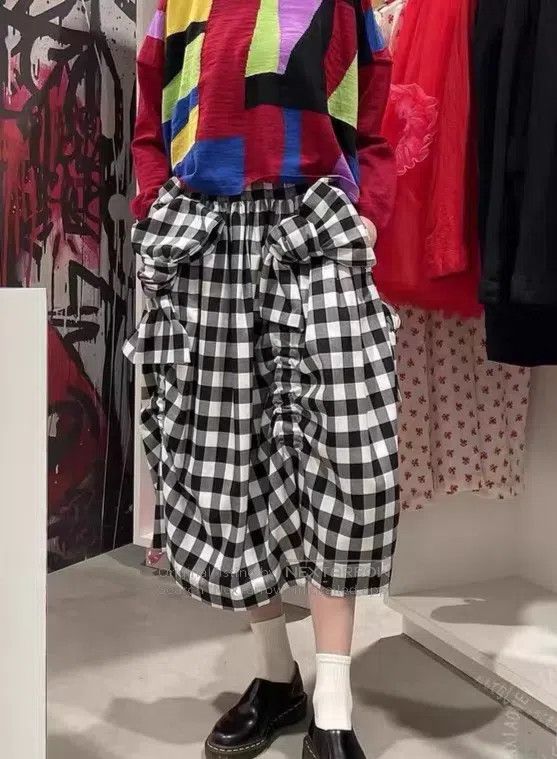 Comme des Garcons Comme Des Garcons size XS Main Line Black and White Plaid Size 25" / US 0 / IT 36 - 5 Thumbnail