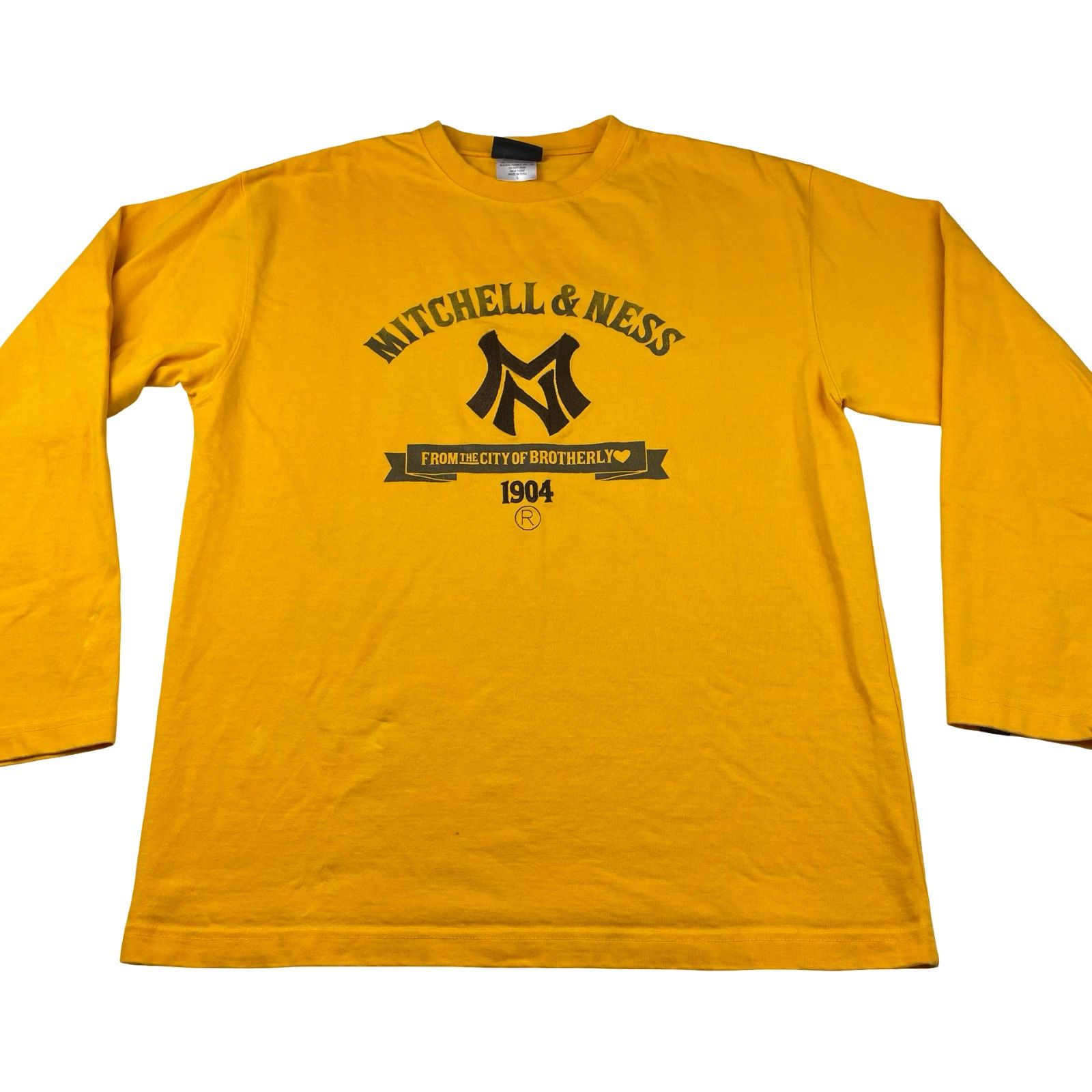 Mitchell & Ness Mitchell & Ness Men's 100% Cotton Embroidered L/S T-Shirt Ye Size US L / EU 52-54 / 3 - 2 Thumbnail