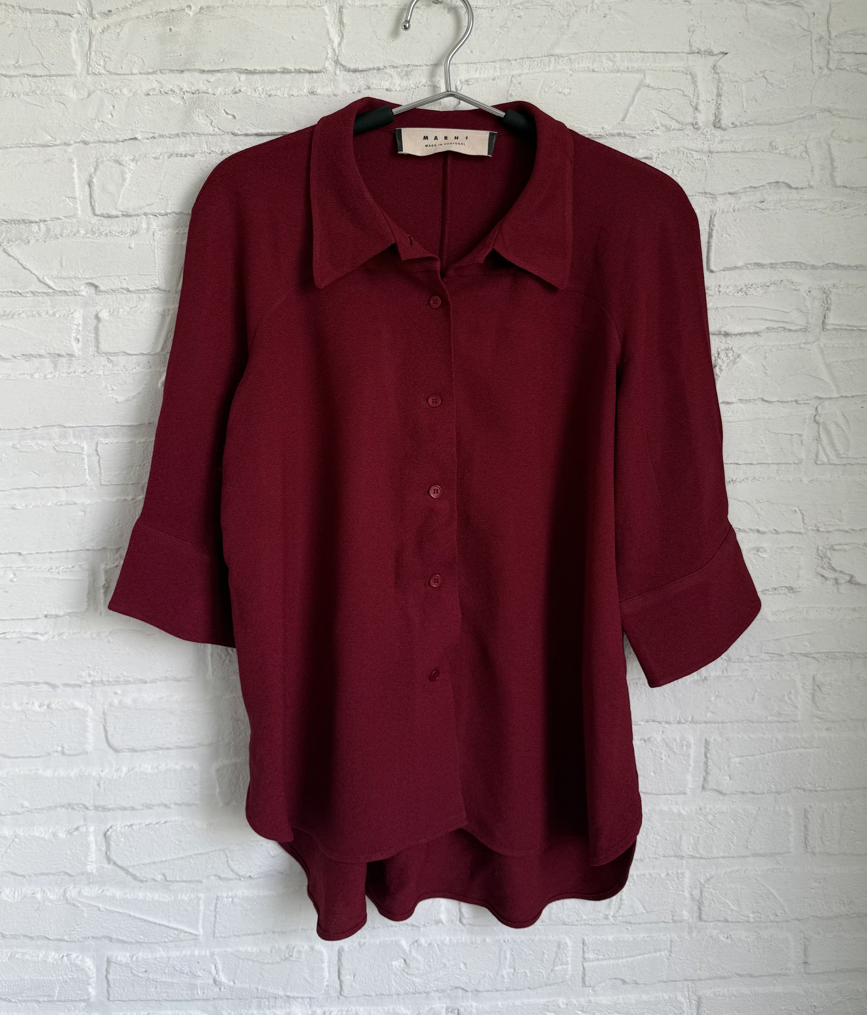 Marni Marni marble abstraction blouse shirt Size M / US 6-8 / IT 42-44 - 1 Thumbnail