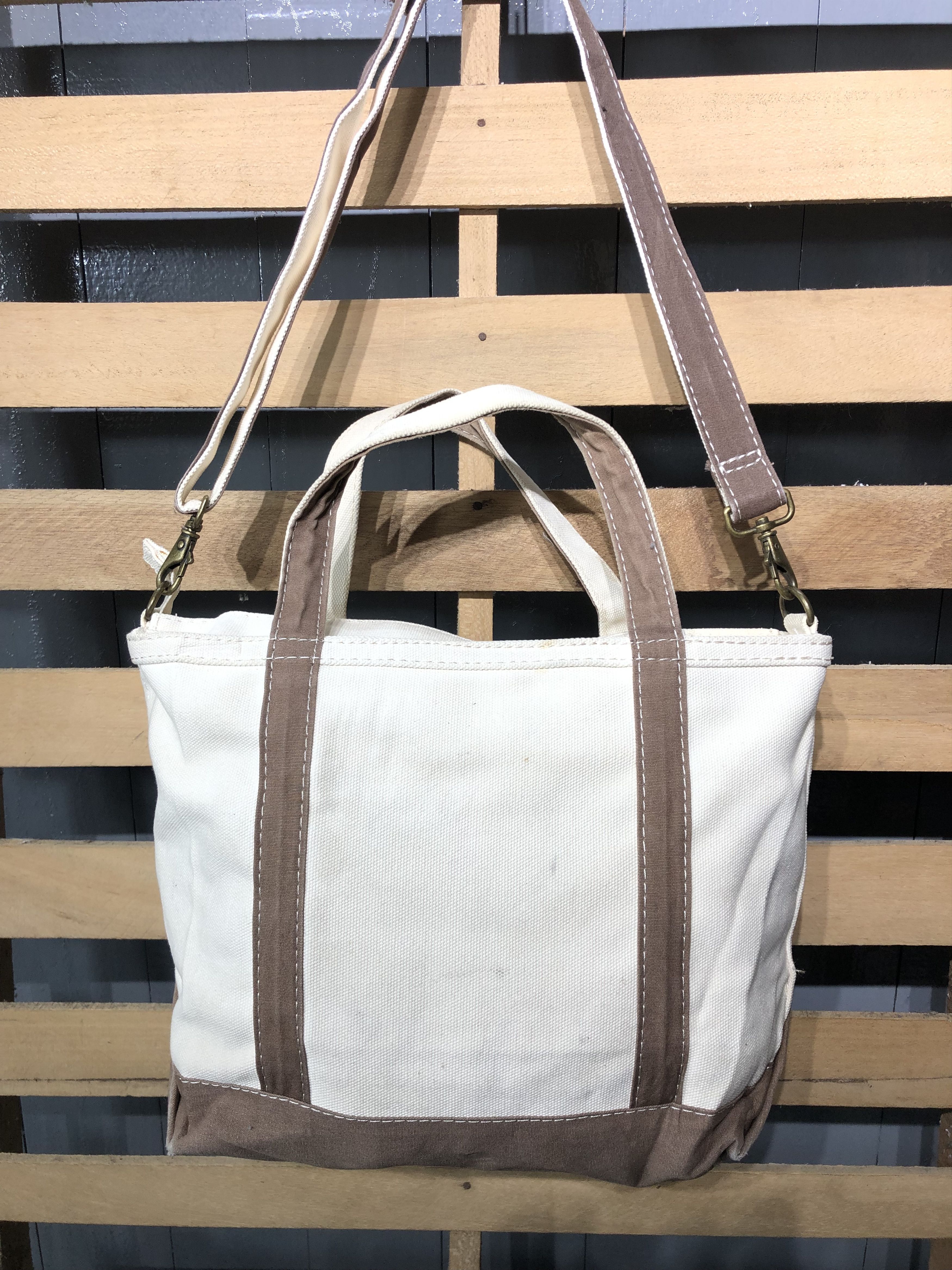 L.L. Bean × Vintage Rare‼️ L.L. Bean Style Canvas Crossbody Tote bag Size ONE SIZE - 10 Thumbnail