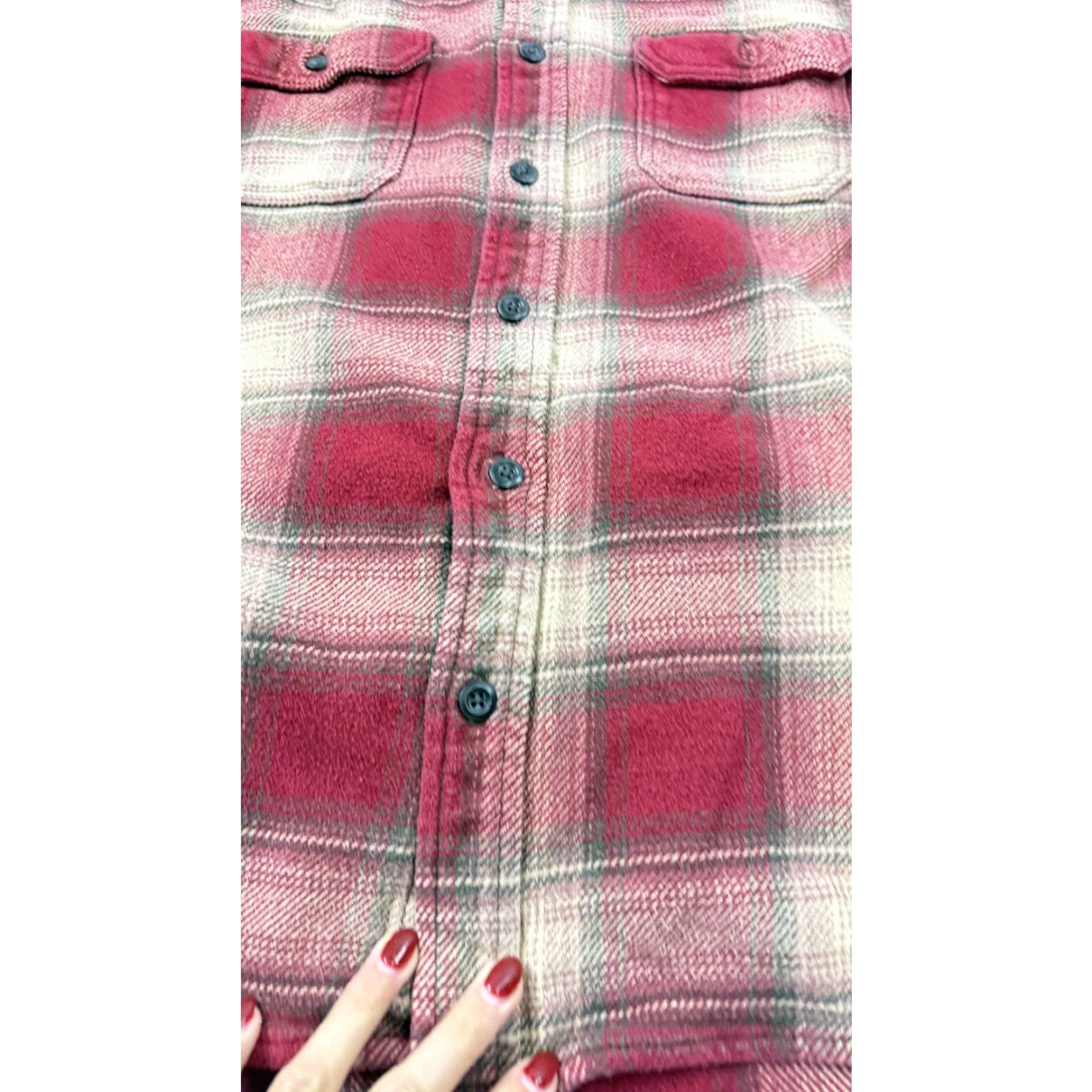 Orvis VINTAGE Orvis Flannel Shirt Mens Large Red Plaid Outdoor Collection Cotton Button Front Size US L / EU 52-54 / 3 - 4 Thumbnail