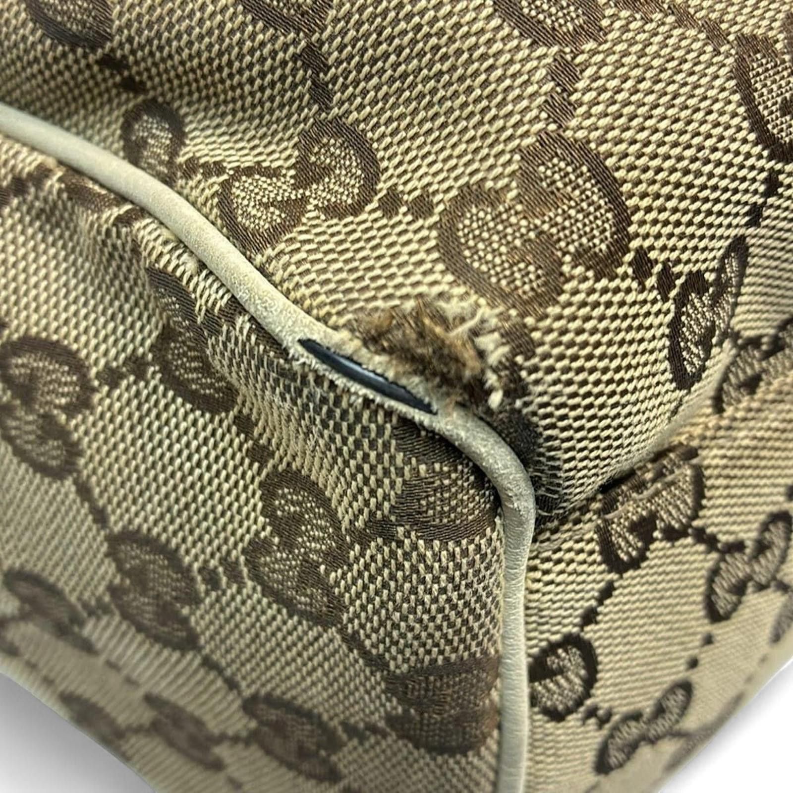 Gucci Gucci - Monogram Canvas Handbag with Leather Trim Size ONE SIZE - 3 Thumbnail