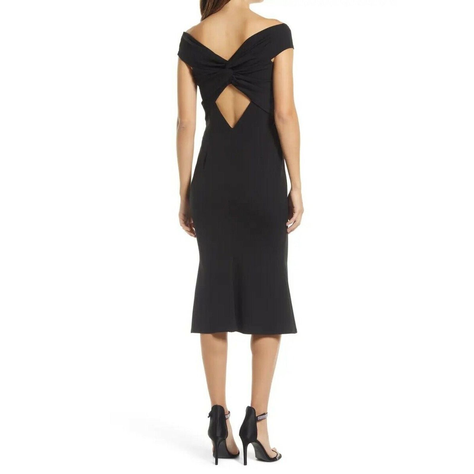 The Unbranded Brand Katie May Women Off The Shoulder Cocktail Midi Dress Size M Size M / US 6-8 / IT 42-44 - 2 Thumbnail