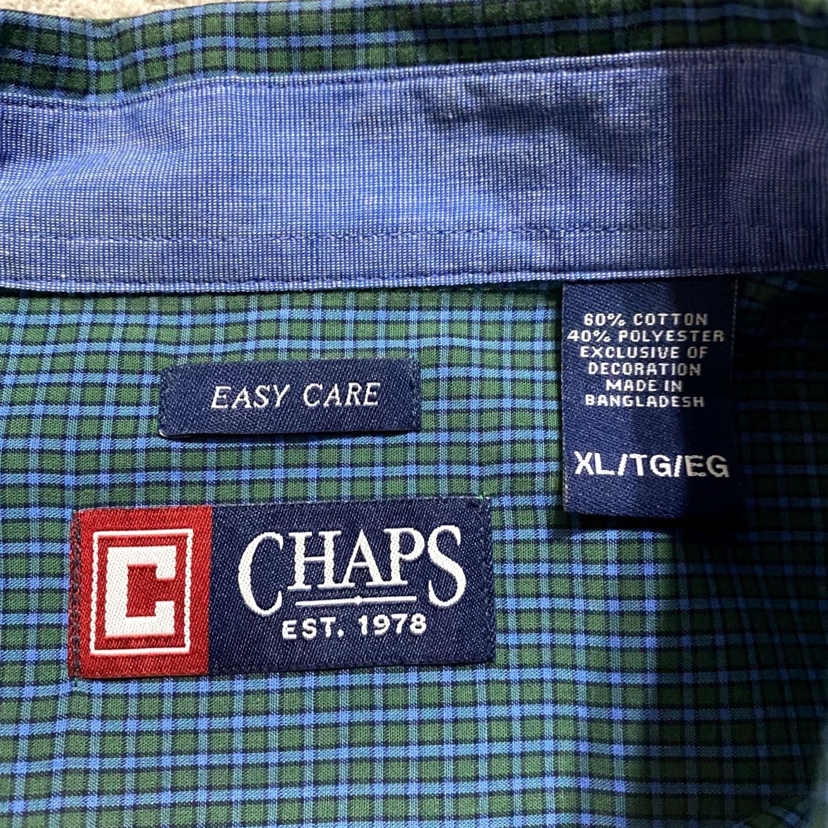 Chaps Chaps Ralph Lauren Mens XL Shirt Multicolor Plaid Check Long Sleeve Button-Down Shirt Size US XL / EU 56 / 4 - 3 Thumbnail