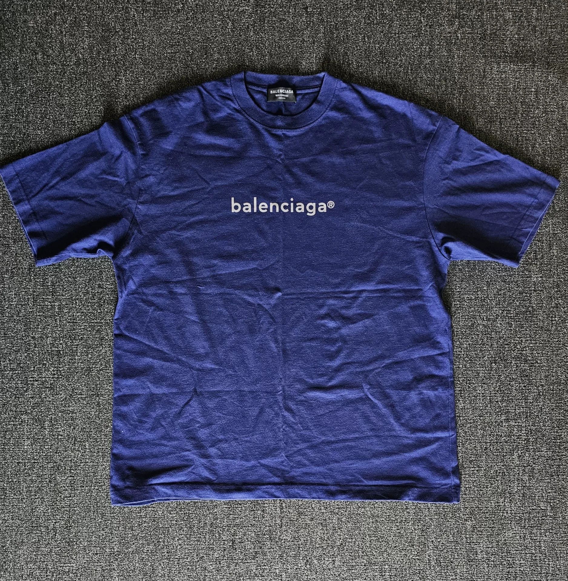 Balenciaga balenciaga blue short sleeve t-shirt Size US L / EU 52-54 / 3 - 1 Thumbnail