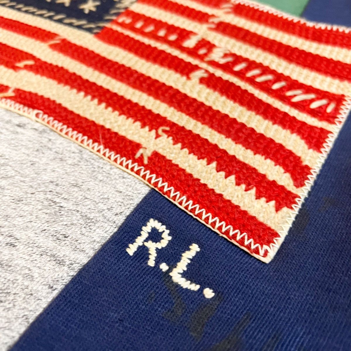 Polo Ralph Lauren Polo Ralph Lauren Patchwork pouch-pockets hoodie Americana Size US M / EU 48-50 / 2 - 7 Thumbnail