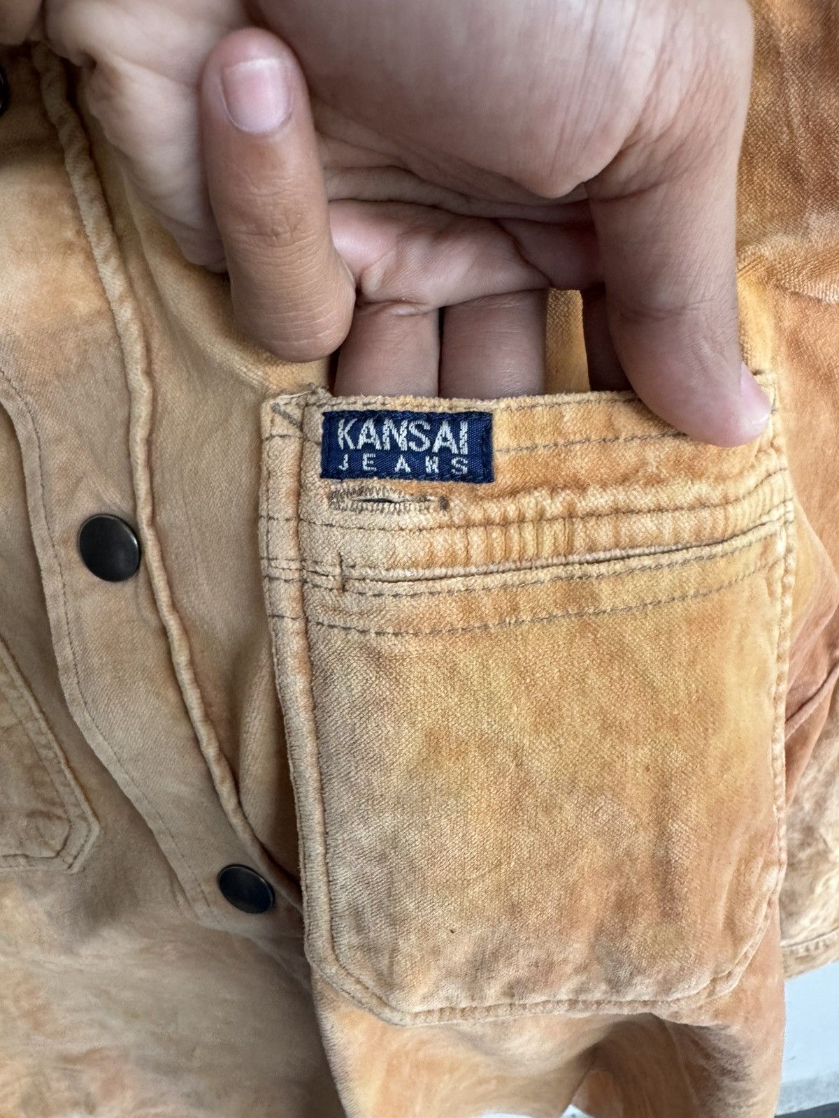 Kansai Yamamoto KANSAI JEANS CORDUROY LONG SHIRT Size US L / EU 52-54 / 3 - 3 Thumbnail