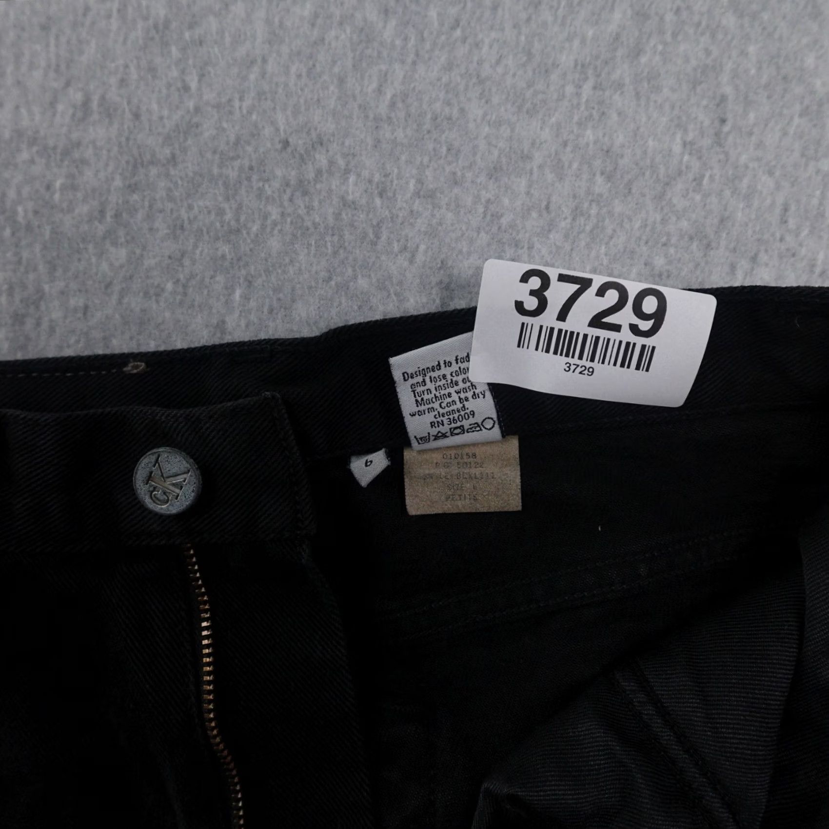Calvin Klein CK Calvin Klein Jeans Womens 6 Jeans Tapered Regular Black 5-Pocket Denim Cotton Vintage 90s Womens Jeans Size 28" / US 6 / IT 42 - 5 Thumbnail