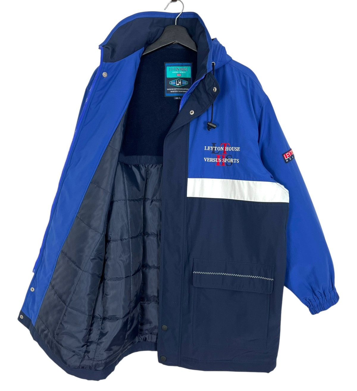 Formula 1 × Vintage Vintage Leyton House Versus Sports Down Jacket Size US L / EU 52-54 / 3 - 3 Thumbnail
