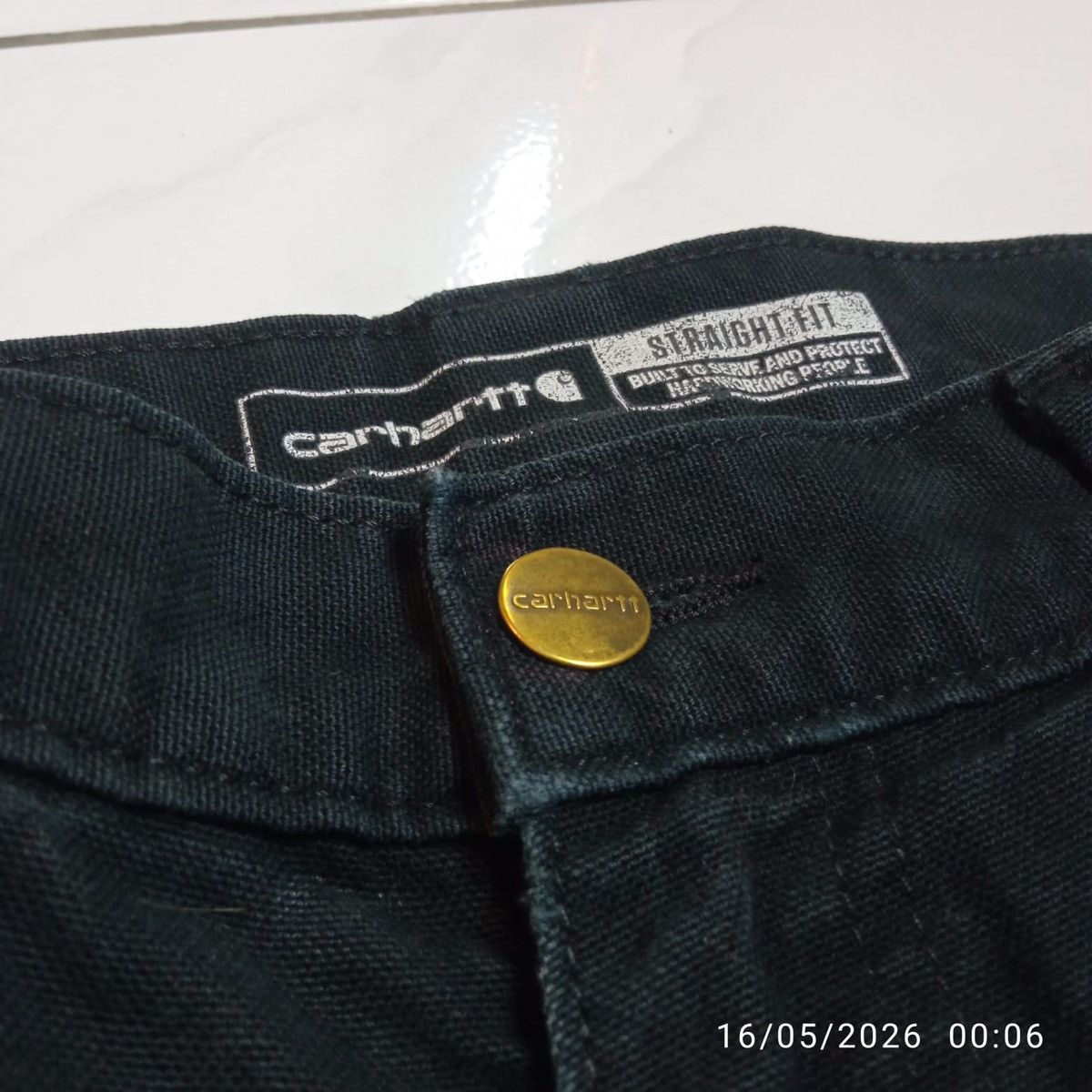 Carhartt Distressed Carpenter Pants Carhartt Straight Fit Size US 30 / EU 46 - 4 Thumbnail
