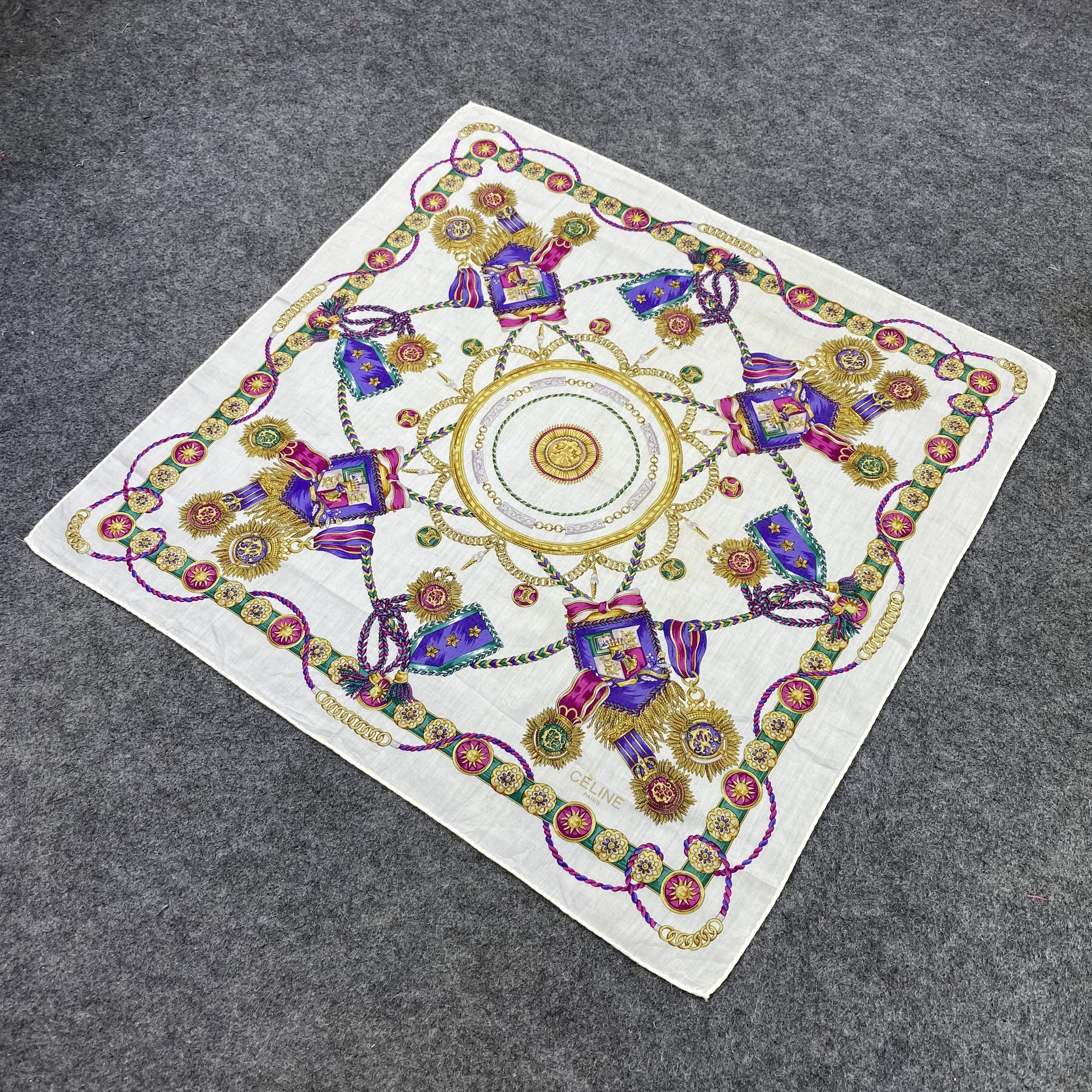 Celine Celine Handkerchief / Bandana / Neckerchief-B2352 Size ONE SIZE - 4 Thumbnail