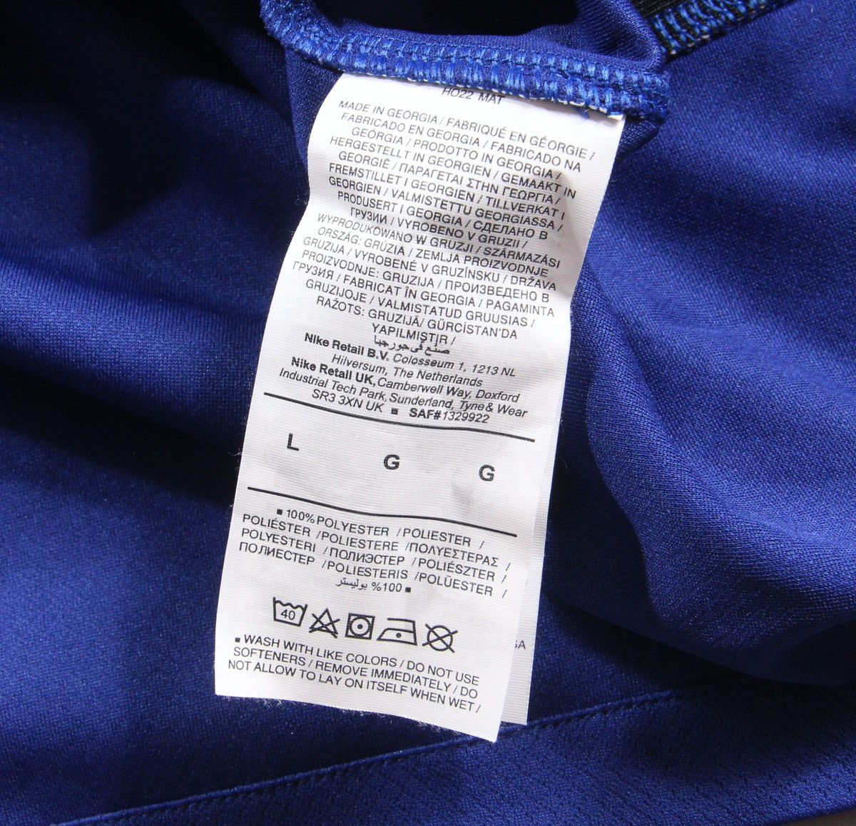 Nike Nike x Netherlands Team Soccer Football Jersey Shirt Blue L Size US L / EU 52-54 / 3 - 5 Thumbnail
