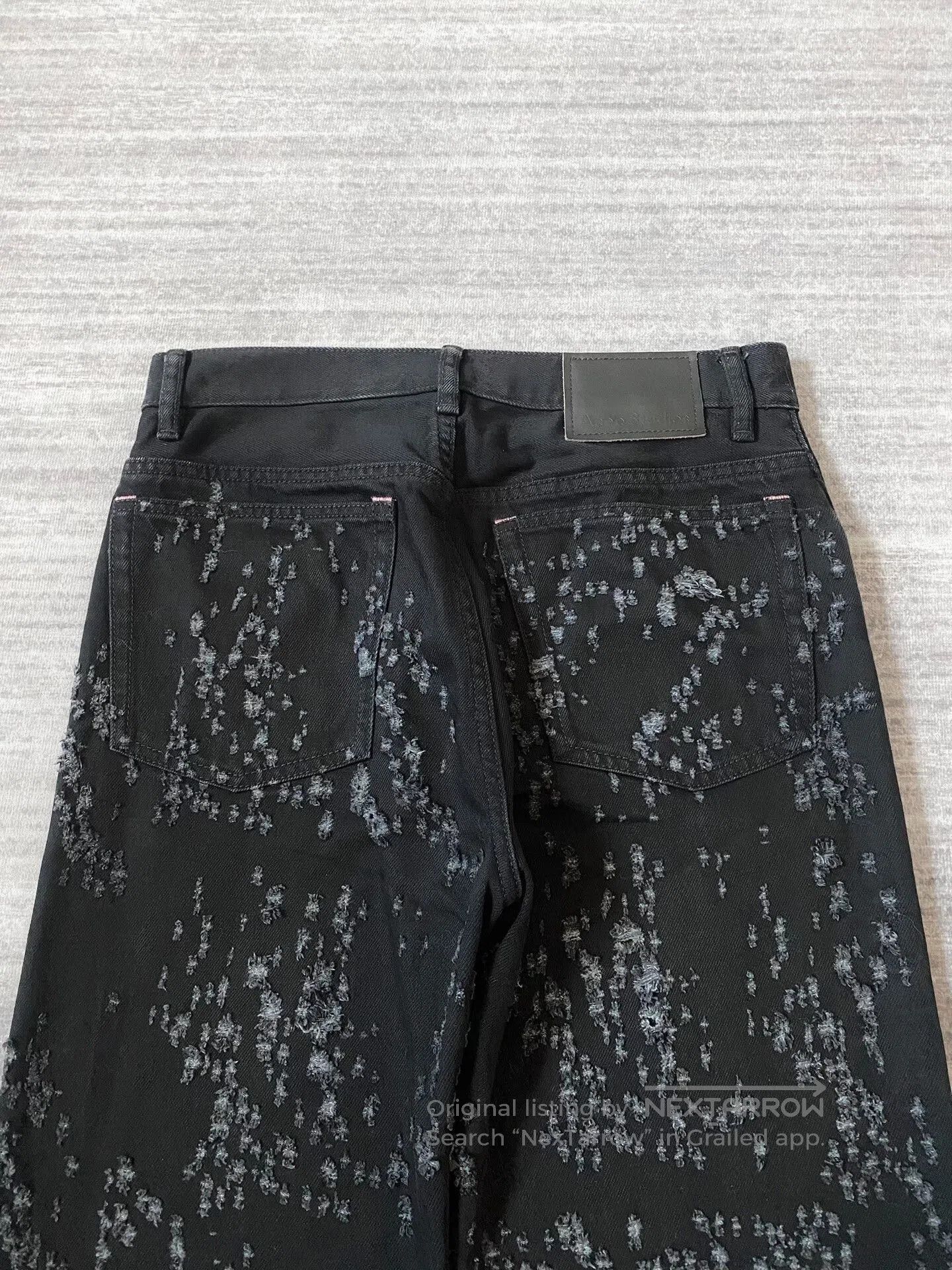 Acne Studios Acne Studios Distressed Black Denim Flared Pants. Size US 30 / EU 46 - 5 Thumbnail