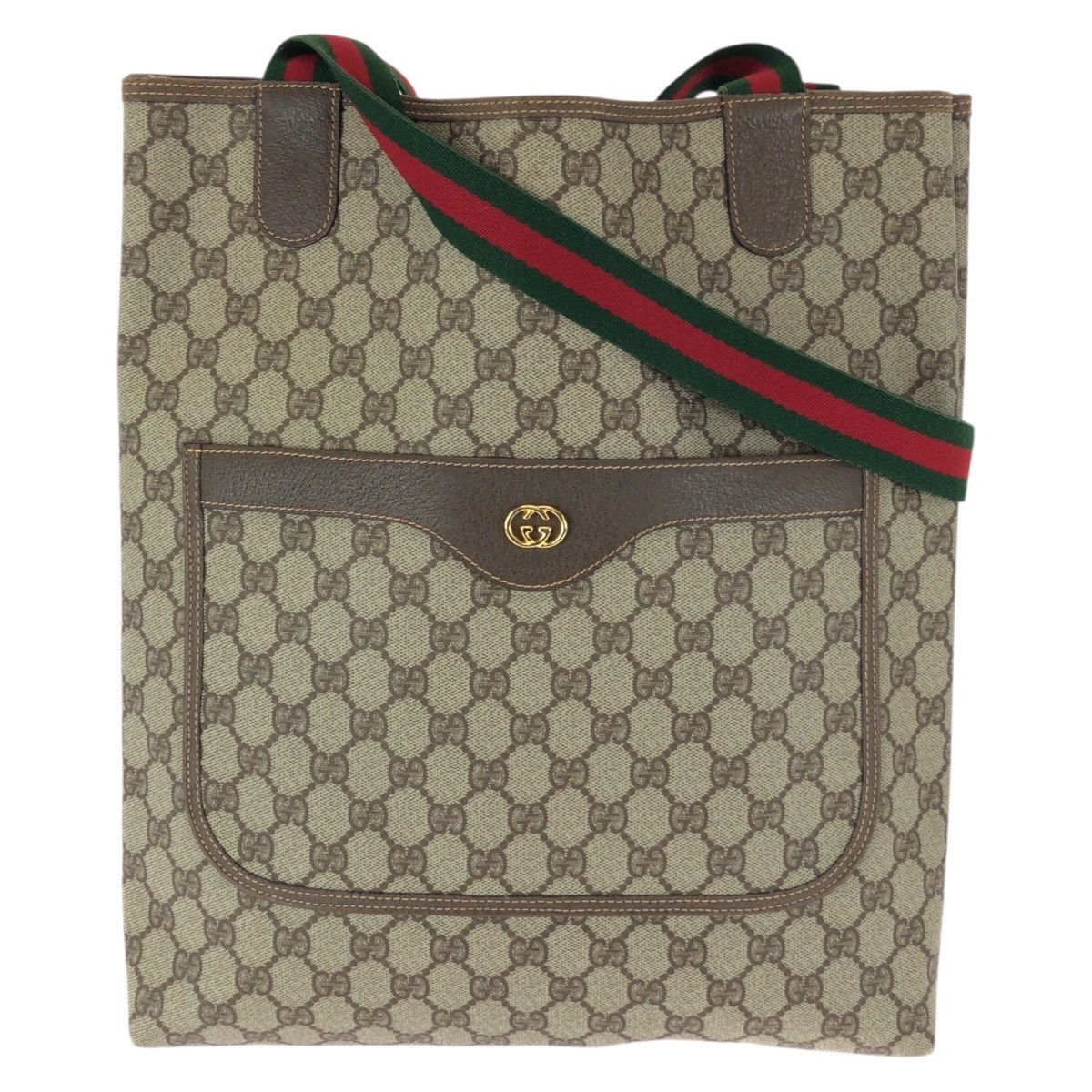 Gucci Gucci Gucci GG Supreme Canvas Leather 2way Bag Textile Tote Bag 0021236487 DUTY FREE for USA Size ONE SIZE - 1 Thumbnail