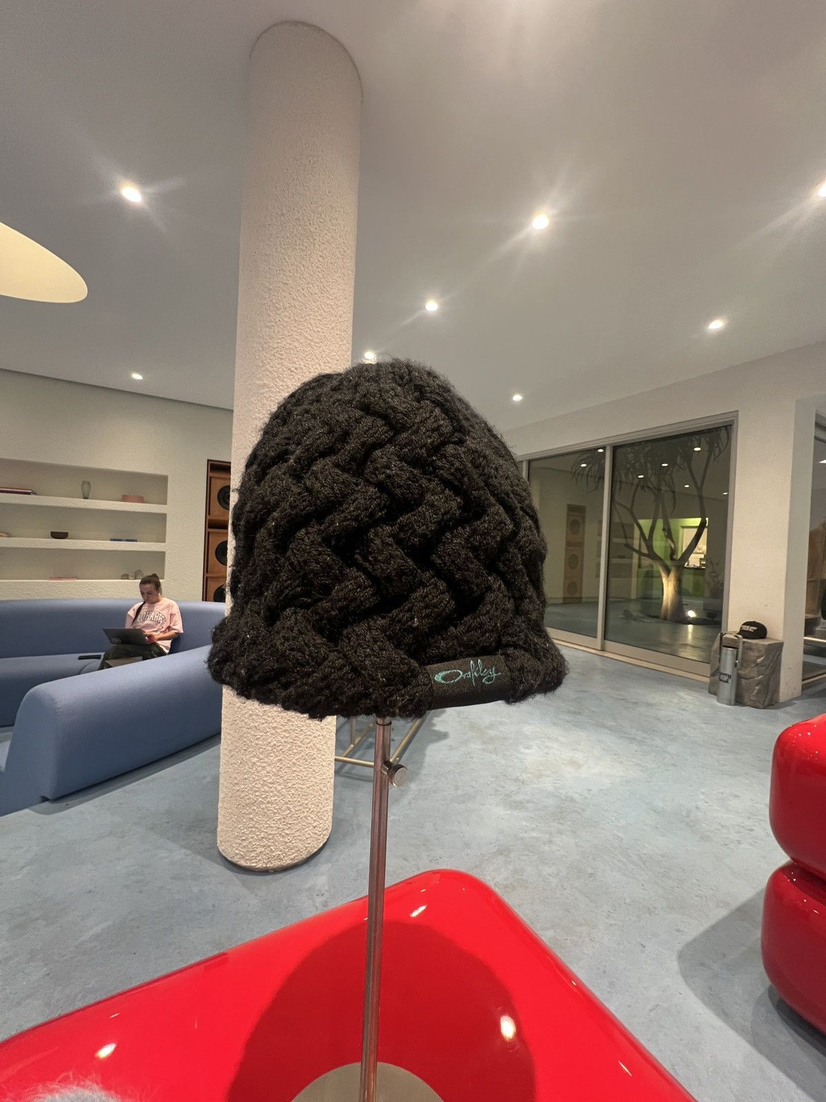 Japanese Brand × Oakley × Vintage Rare Oakley Vintage Japanese Black Knitted Beanie Bucket Hat Size ONE SIZE - 1 Thumbnail