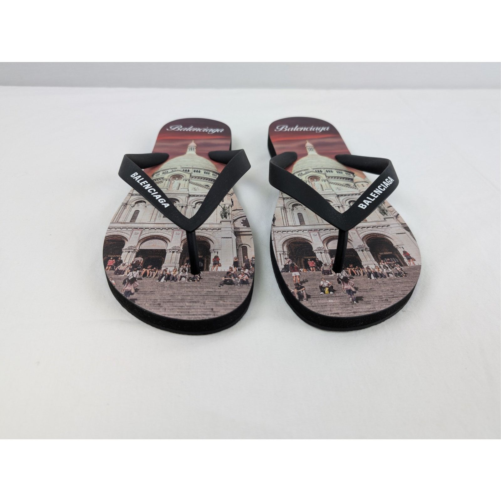 Balenciaga o1rshd1 Q:2 / Souvenir Thong TPU Monument Print Slipper Size US 9 / EU 42 - 8 Thumbnail