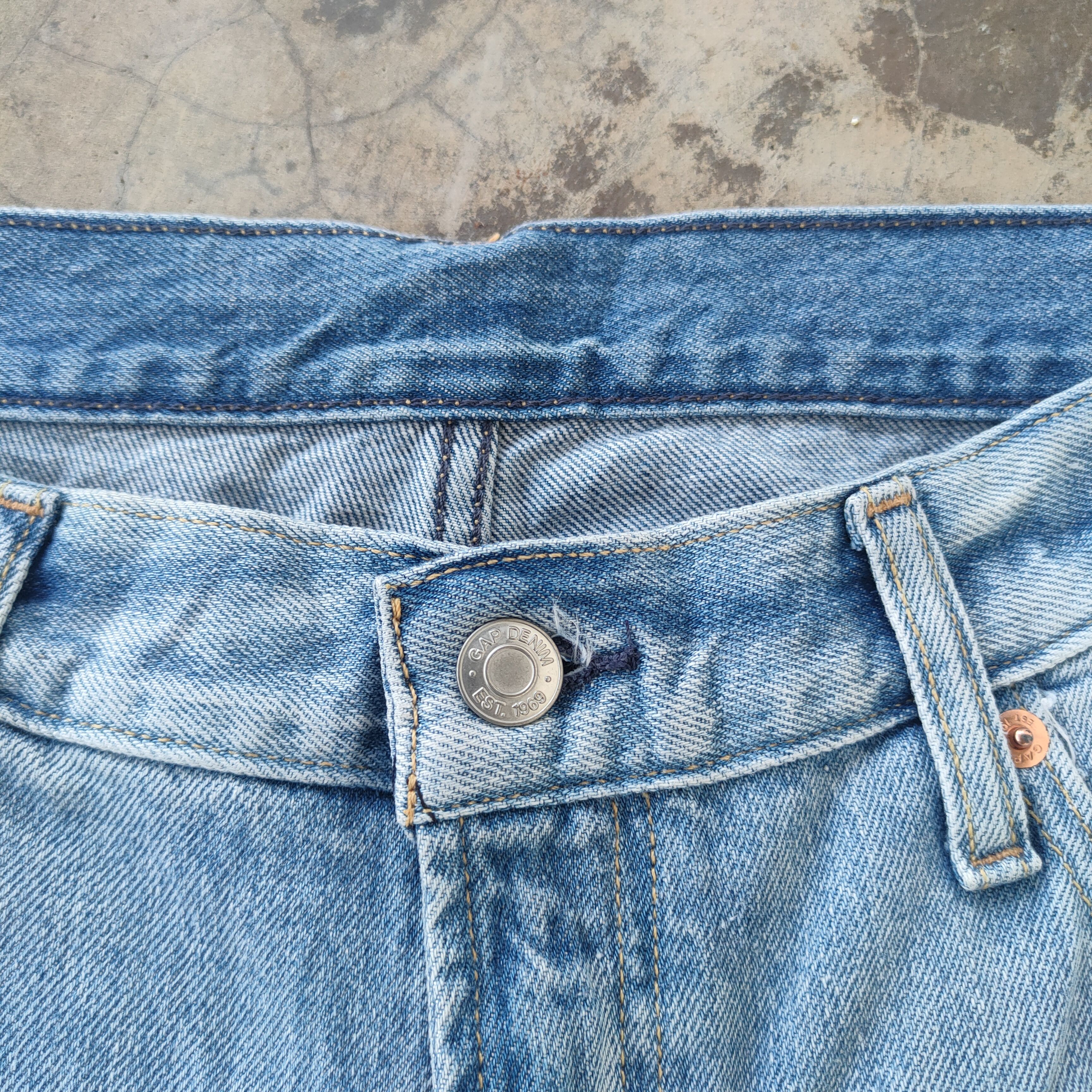 Gap VINTAGE JAPANESE FADED RIPPED DISTRESSED JEANS DENIM PANTS Size US 34 / EU 50 - 6 Thumbnail