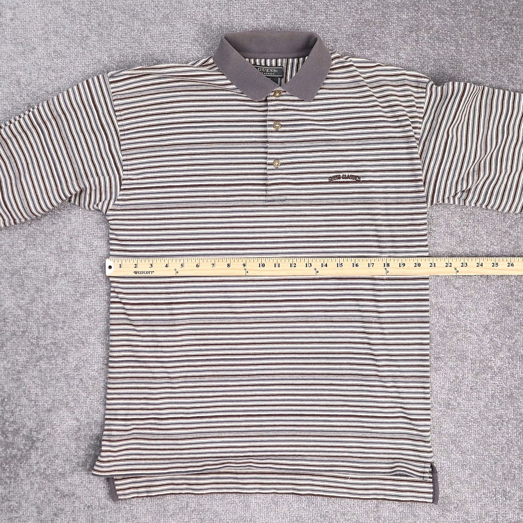 Guess GUESS Classics Shirt Medium Multicolor Long Sleeve Collared Cotton 90s VTG Size US M / EU 48-50 / 2 - 4 Thumbnail