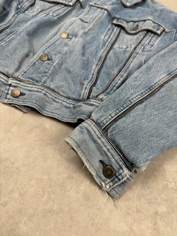 Moschino 2000s Moschino Multi Zips Blue Aero Denim Jacket Size US M / EU 48-50 / 2 - 6 Thumbnail