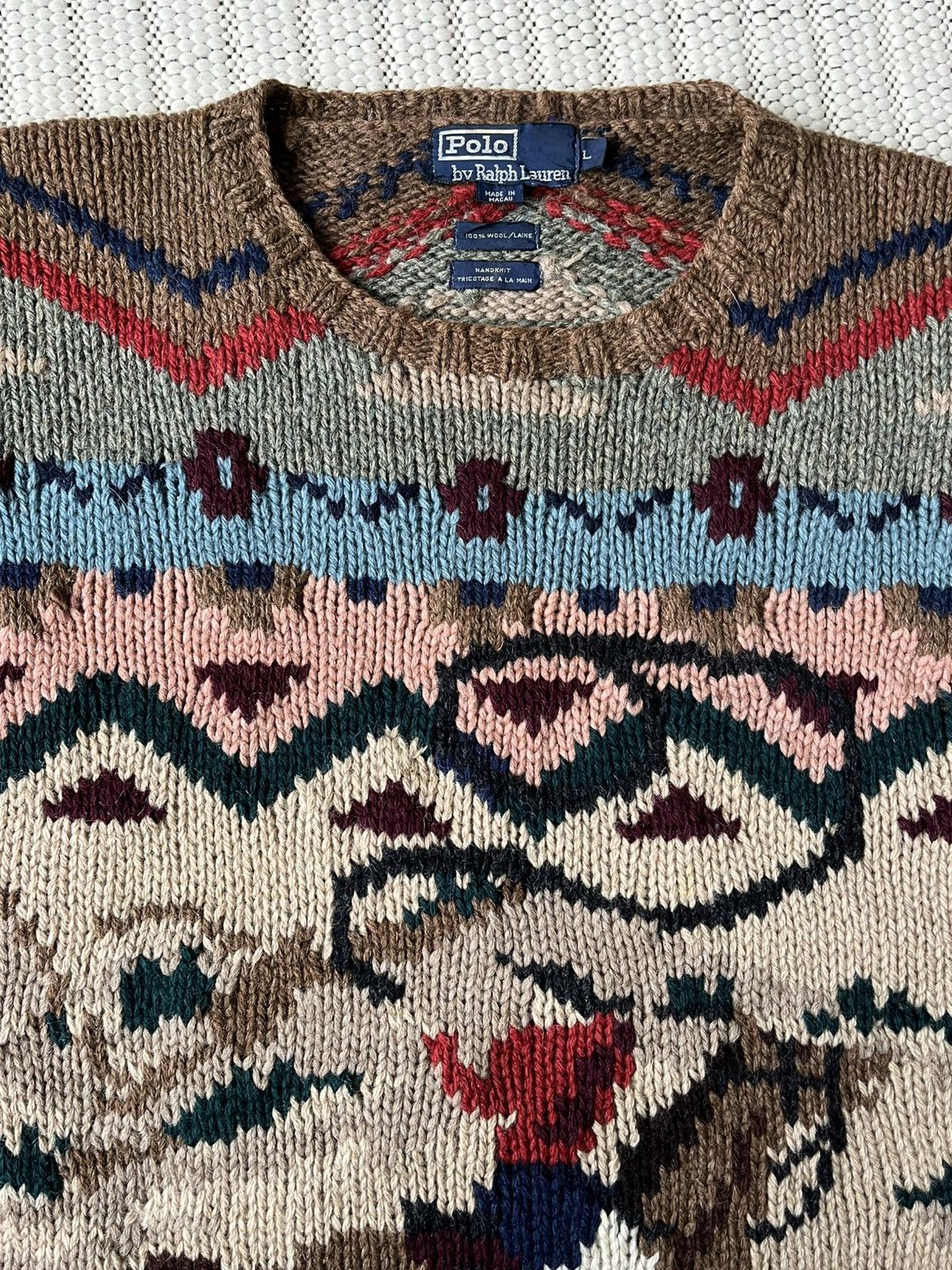 Ralph Lauren Ralph Lauren Hand Wool Western Cowboy Sweat Vintage 90s Rare Size US L / EU 52-54 / 3 - 7 Thumbnail