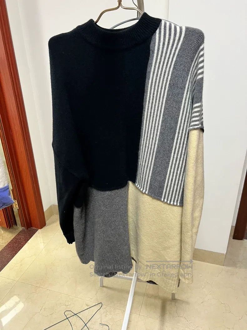 Jil Sander Jil Sander Patchwork Design Sweater Size US S / EU 44-46 / 1 - 1 Thumbnail