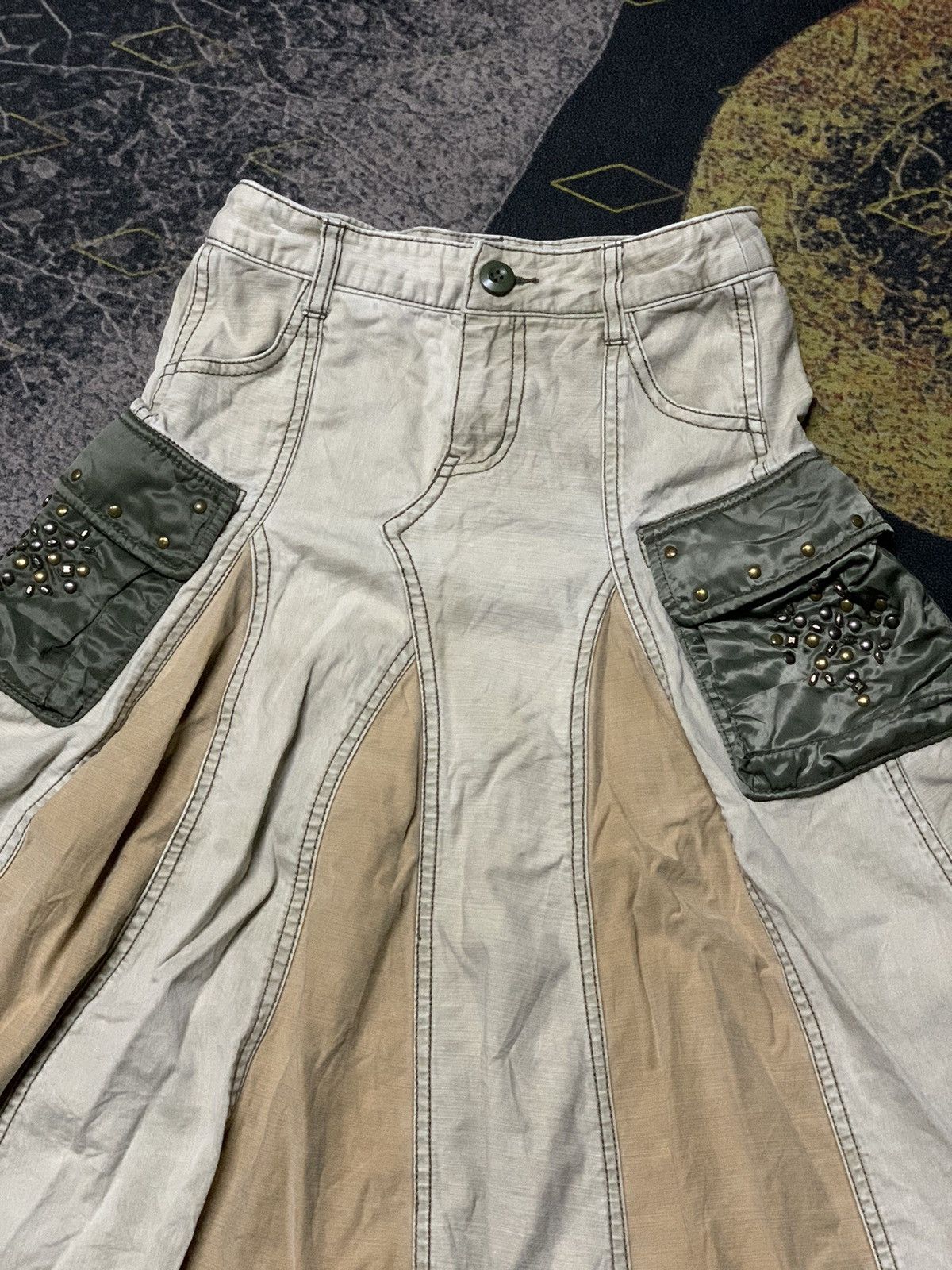 14th Addiction × If Six Was Nine × Japanese Brand 💥Japanese Brand Cargo Maxi Skirt Nylon Pocket Like Goa/Kmrii Size 24" / US 00 / IT 34 - 3 Thumbnail