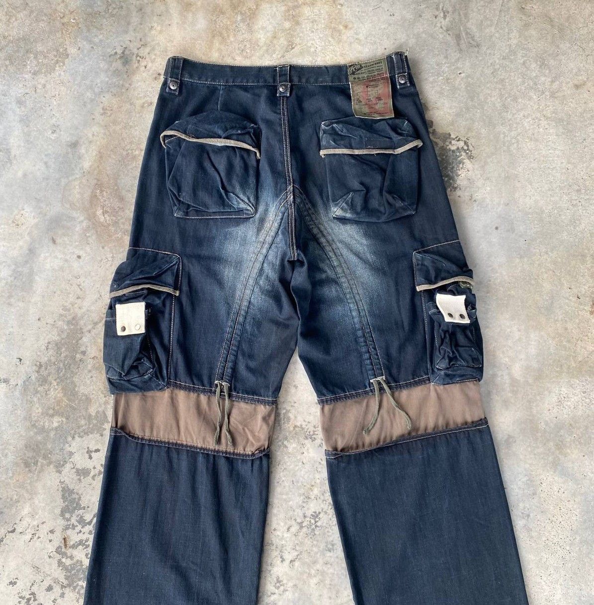 PPFM Rare Archival PPFM "Yellow Riot" Paratrooper Cargo Denim Size US 35 - 12 Thumbnail