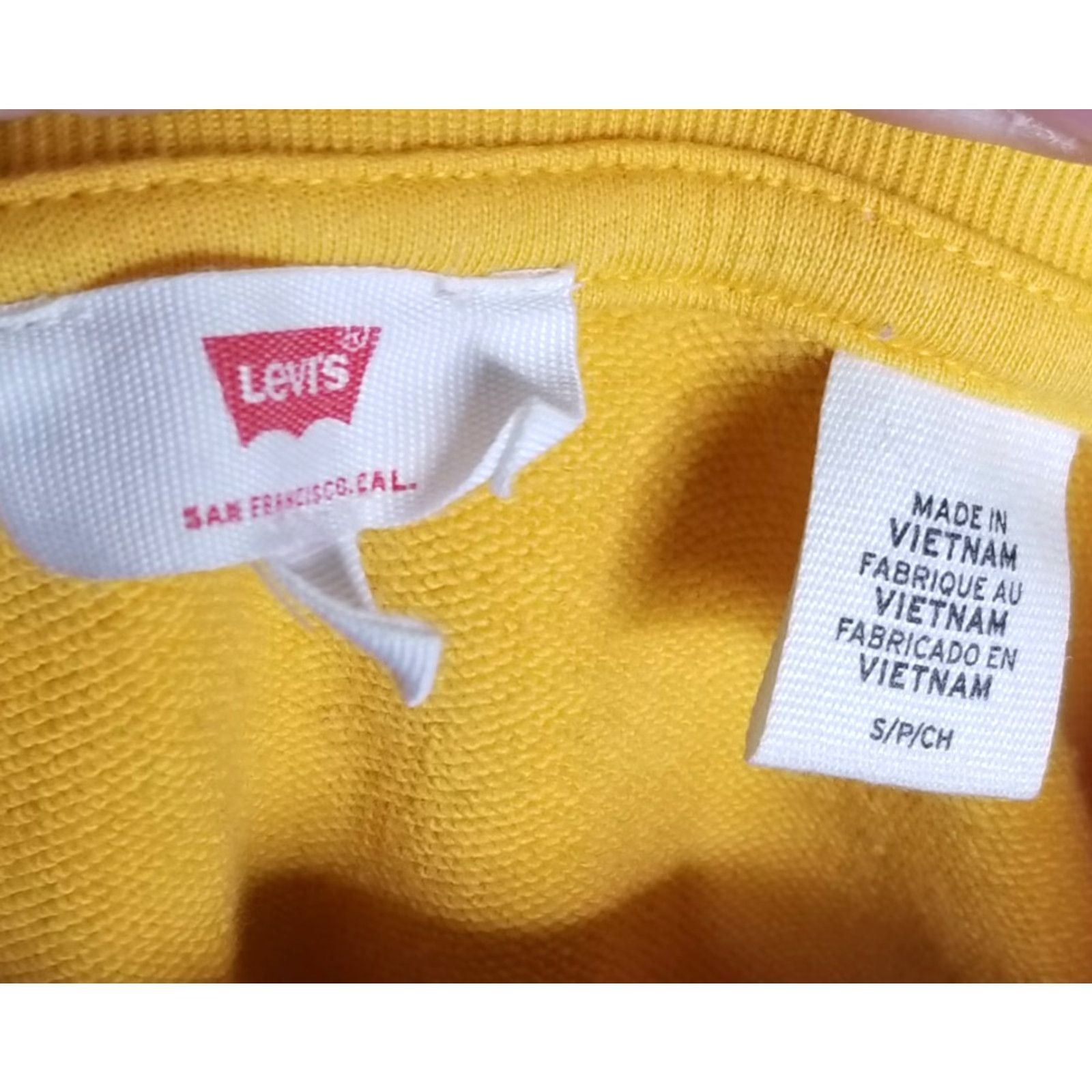 Levi's VINTAGE Levi's 501 Button Your Fly Embroidered Sweatshirt S Gold Adult Unisex Sweatshirt Crew Neck Long Sleeve Size S / US 4 / IT 40 - 3 Thumbnail