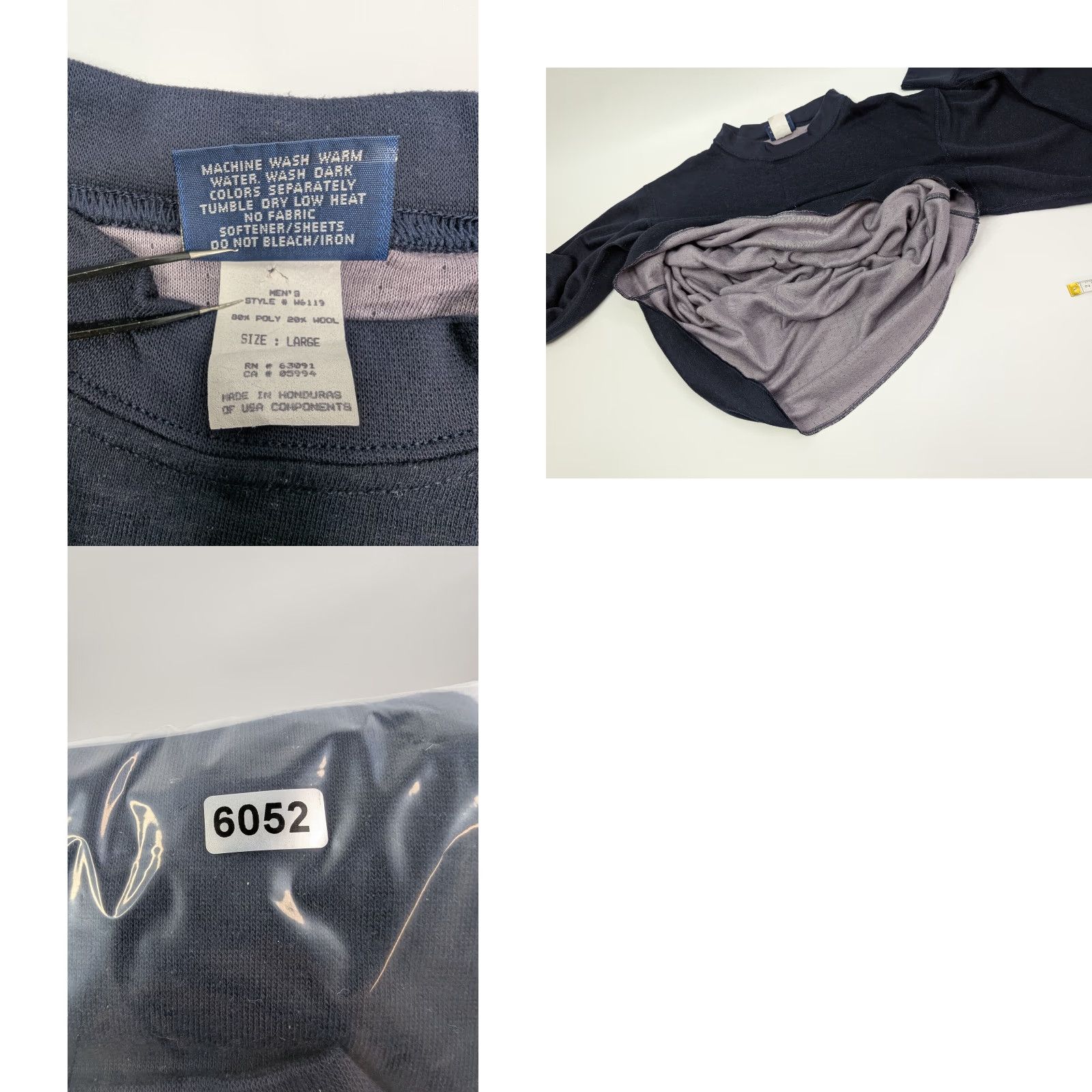 Vintage Body-Sensors By Terramar Navy Blue Baselayer Top Shirt Men's Large Size US L / EU 52-54 / 3 - 8 Thumbnail