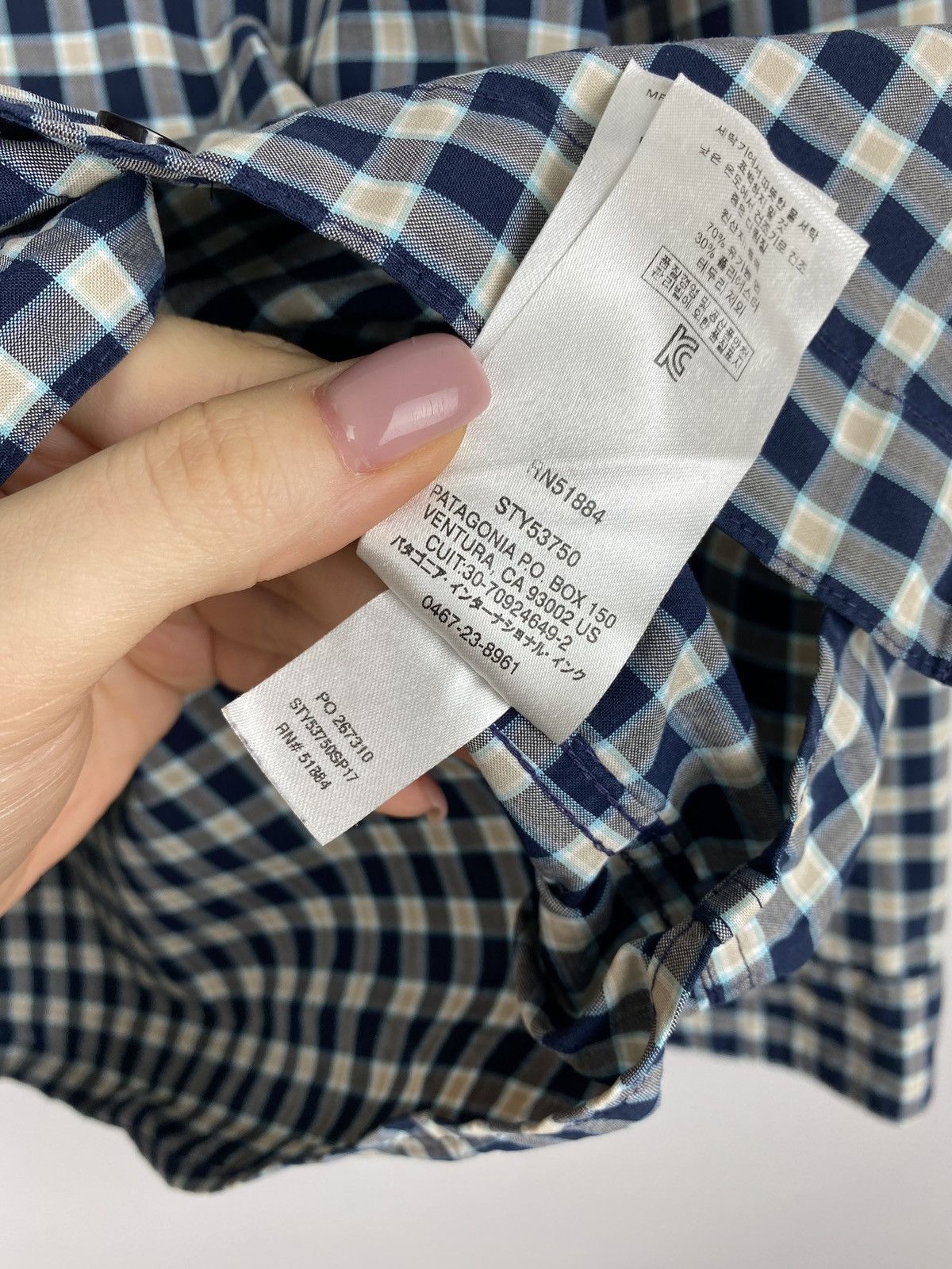 Patagonia Patagonia Organic Cotton men’s long sleeve checked shirt Size US S / EU 44-46 / 1 - 15 Thumbnail