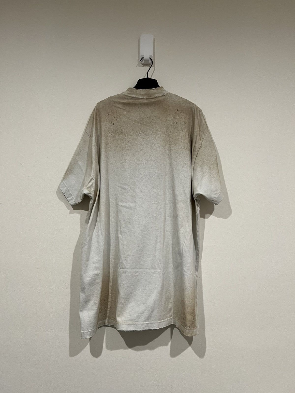 Balenciaga SU23 “Mud Show” Skater Distressed Oversized Tee (1) Size US S / EU 44-46 / 1 - 2 Thumbnail