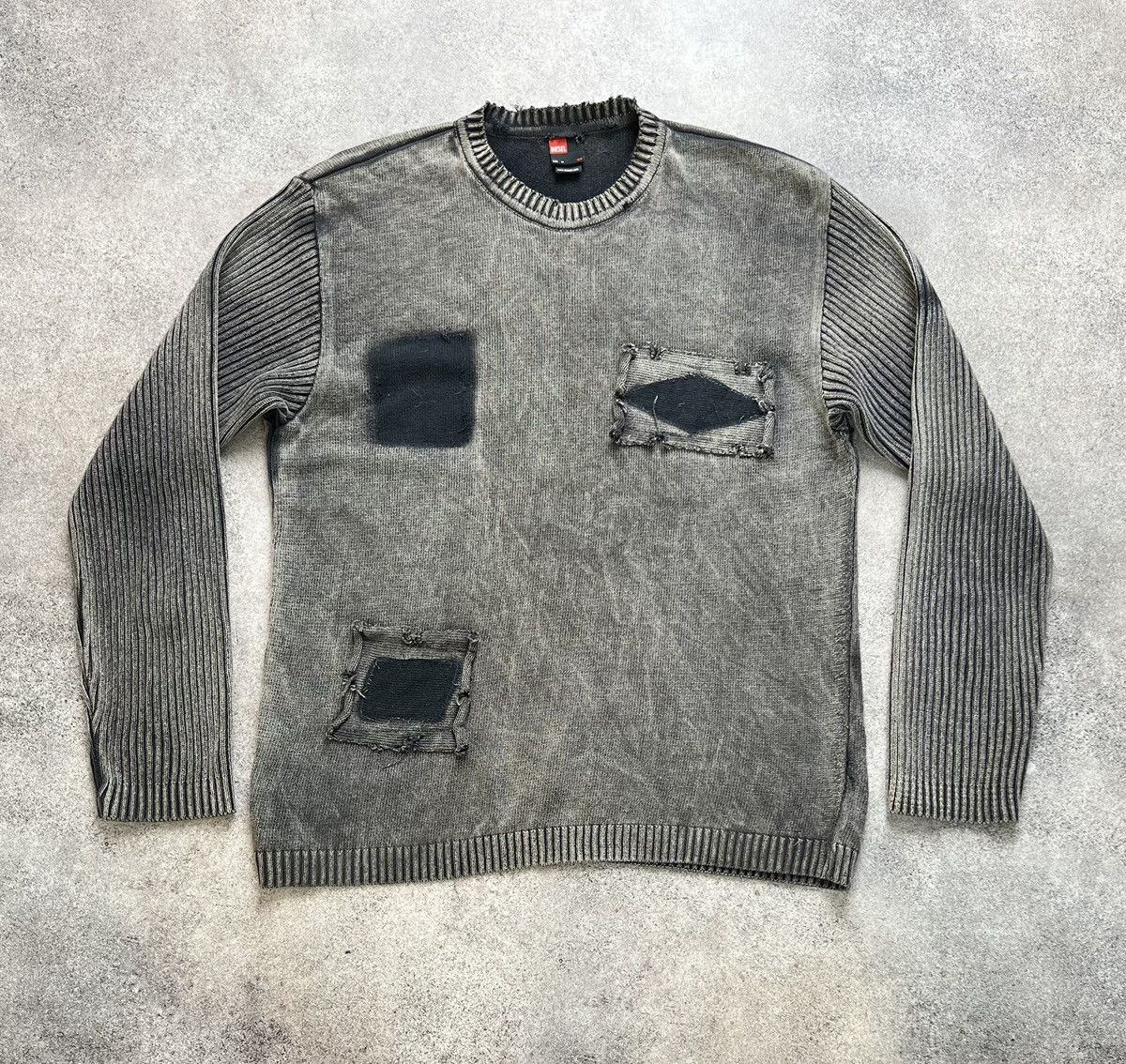 Diesel Diesel vintage 90s washed distressed knit sweater | Grailed