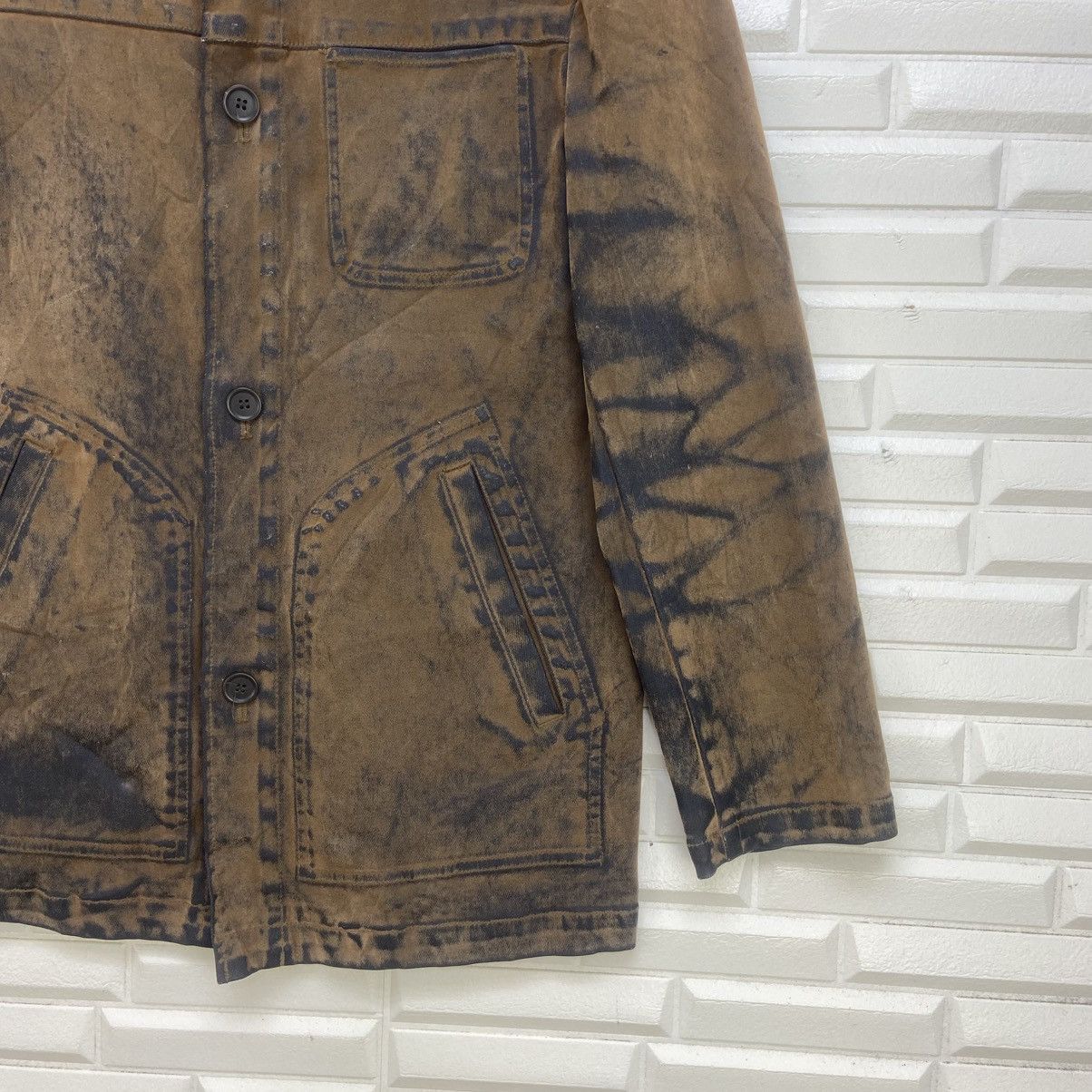 Vintage Baffy Hard Wear Soft Denim Polyurethane Chore Worker Jacket Size US M / EU 48-50 / 2 - 4 Thumbnail