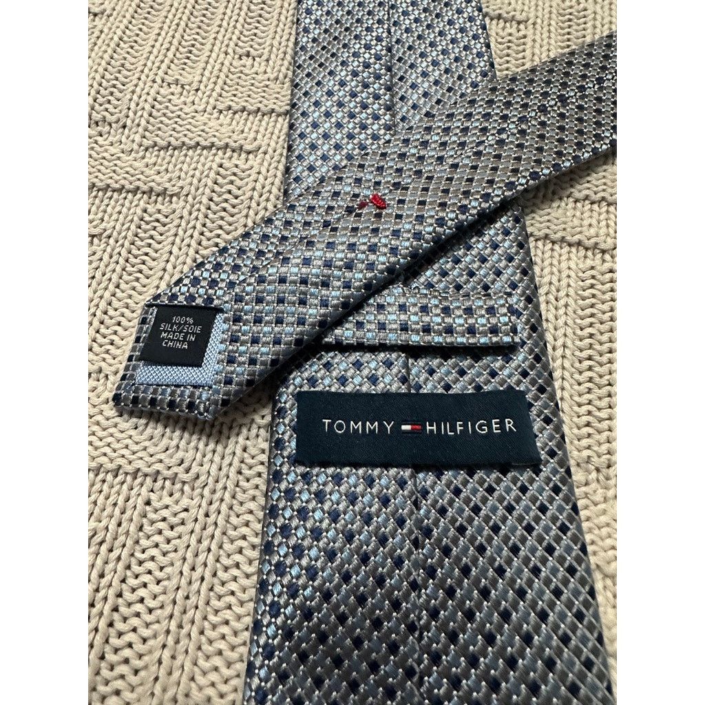 Tommy Hilfiger Tommy Hilfiger blue dot silk tie Size ONE SIZE - 3 Thumbnail