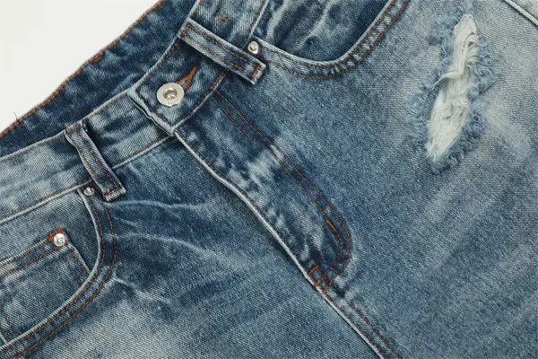 Japanese Brand Mizuho x Rumi Heavy washed punk distressed flared jeans Size US 32 / EU 48 - 5 Thumbnail