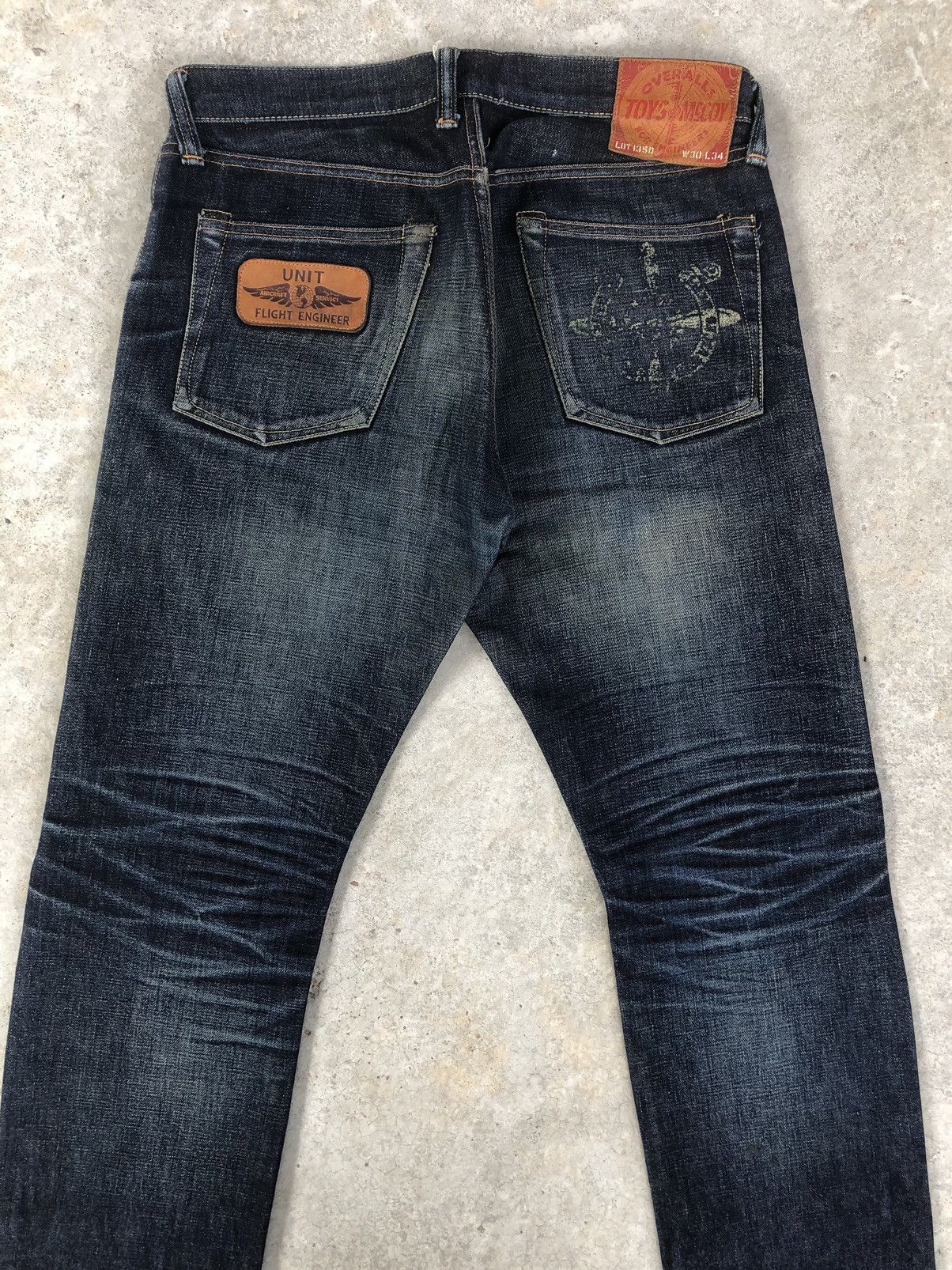 TOYS McCOY Toys Maccoy x Take Five Selvedge Denim Distressed Jeans Size US 31 - 8 Thumbnail
