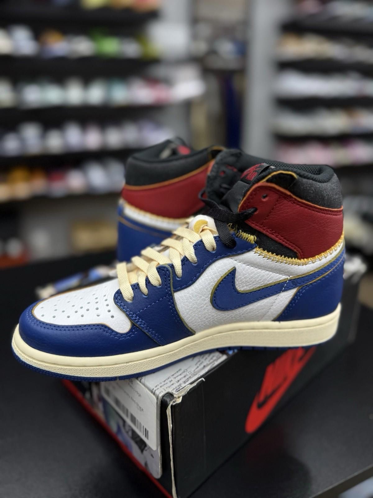 Jordan Brand Size 6M/7.5W - Jordan 1 Retro NRG x Union LA High Storm Blue Size US 6 / EU 39 - 11 Thumbnail